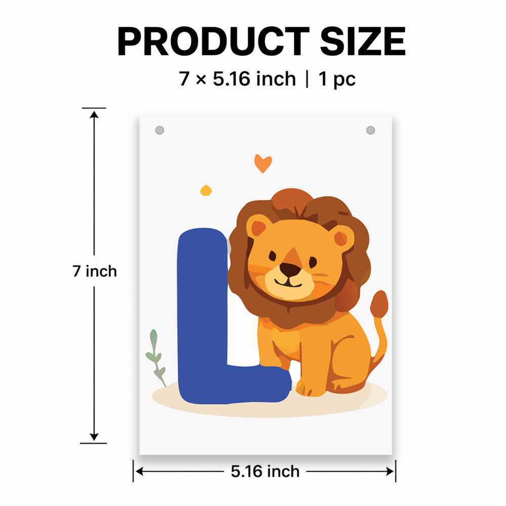 Make Your Own Banner Animal Fun Alphabet L Size 7 x 5.16inch 1pc IB