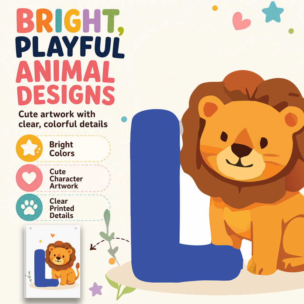 Make Your Own Banner Animal Fun Alphabet L Size 7 x 5.16inch 1pc IB