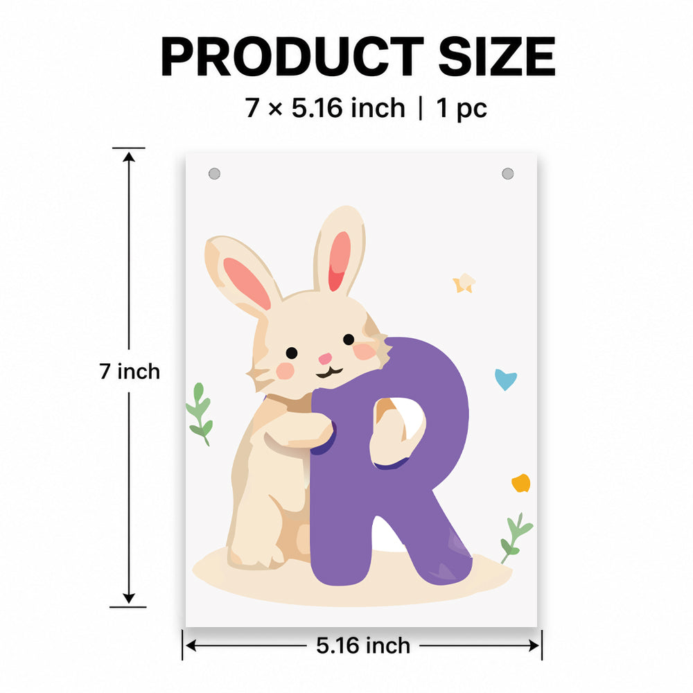 Make Your Own Banner Animal Fun Alphabet R Size 7 x 5.16inch 1pc IB