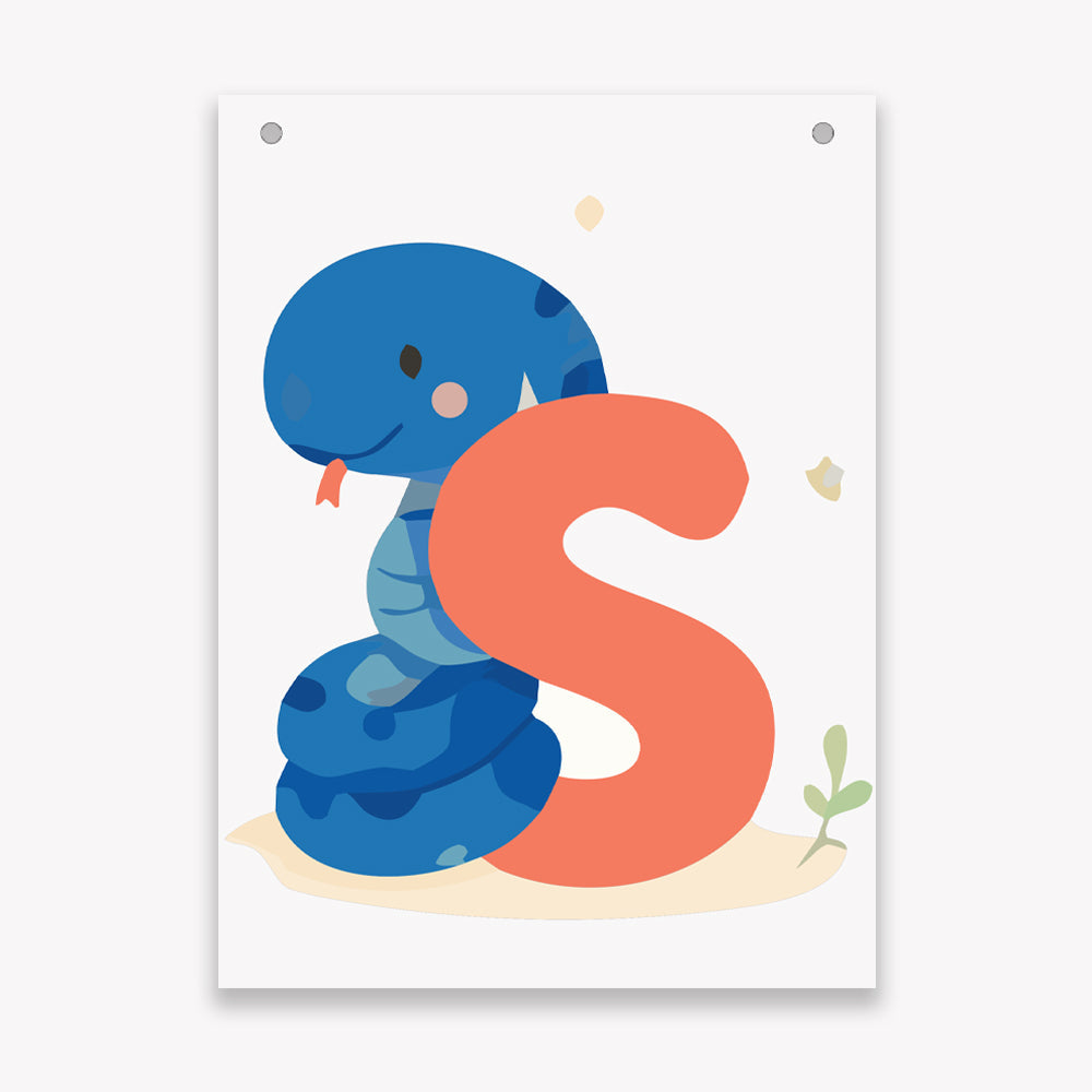 Make Your Own Banner Animal Fun Alphabet S Size 7 x 5.16inch 1pc IB