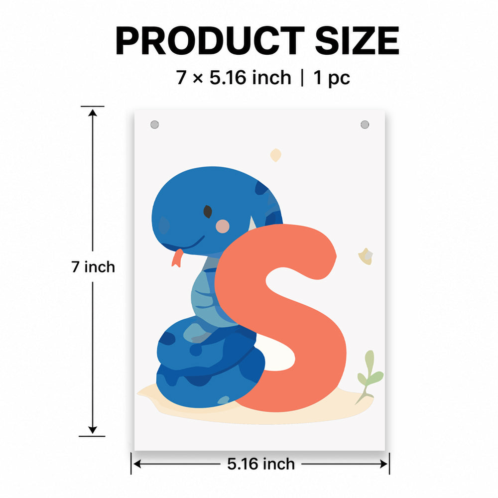 Make Your Own Banner Animal Fun Alphabet S Size 7 x 5.16inch 1pc IB