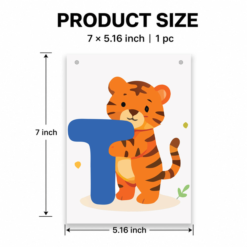 Make Your Own Banner Animal Fun Alphabet T Size 7 x 5.16inch 1pc IB