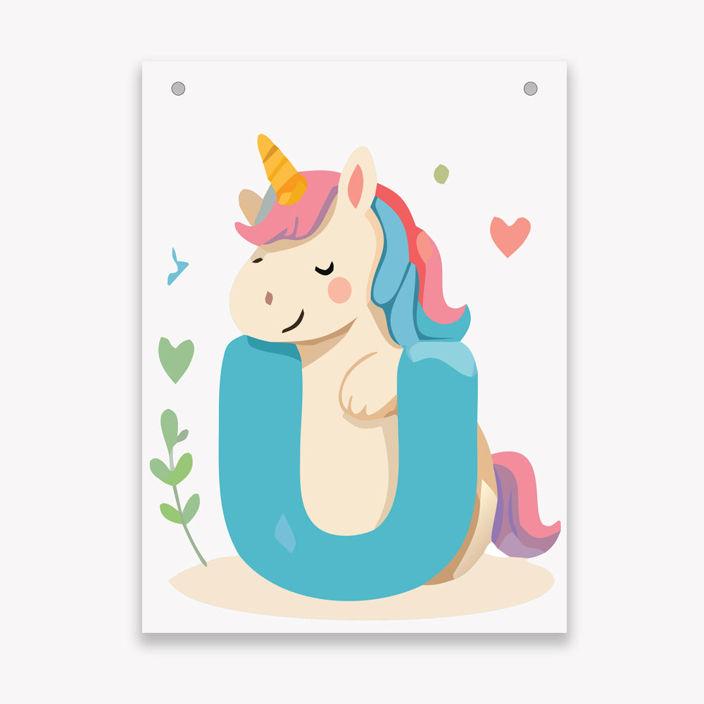 Make Your Own Banner Animal Fun Alphabet U Size 7 x 5.16inch 1pc IB