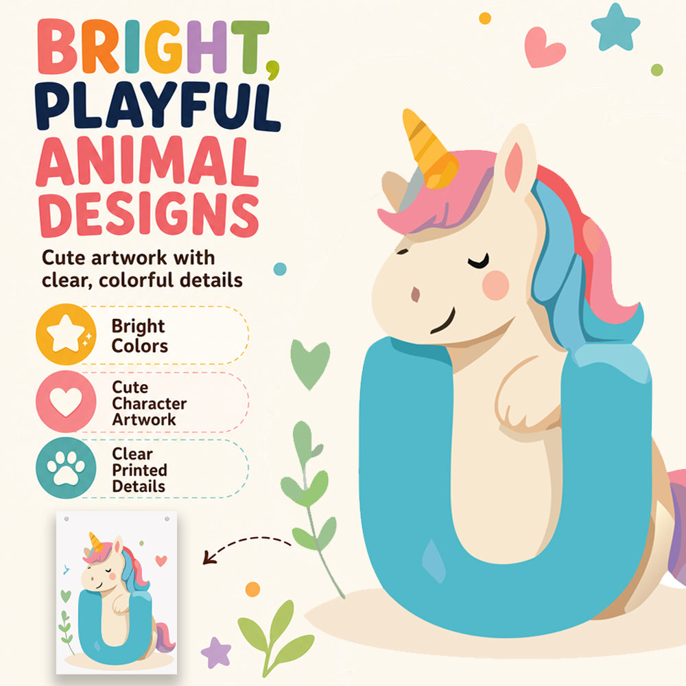Make Your Own Banner Animal Fun Alphabet U Size 7 x 5.16inch 1pc IB