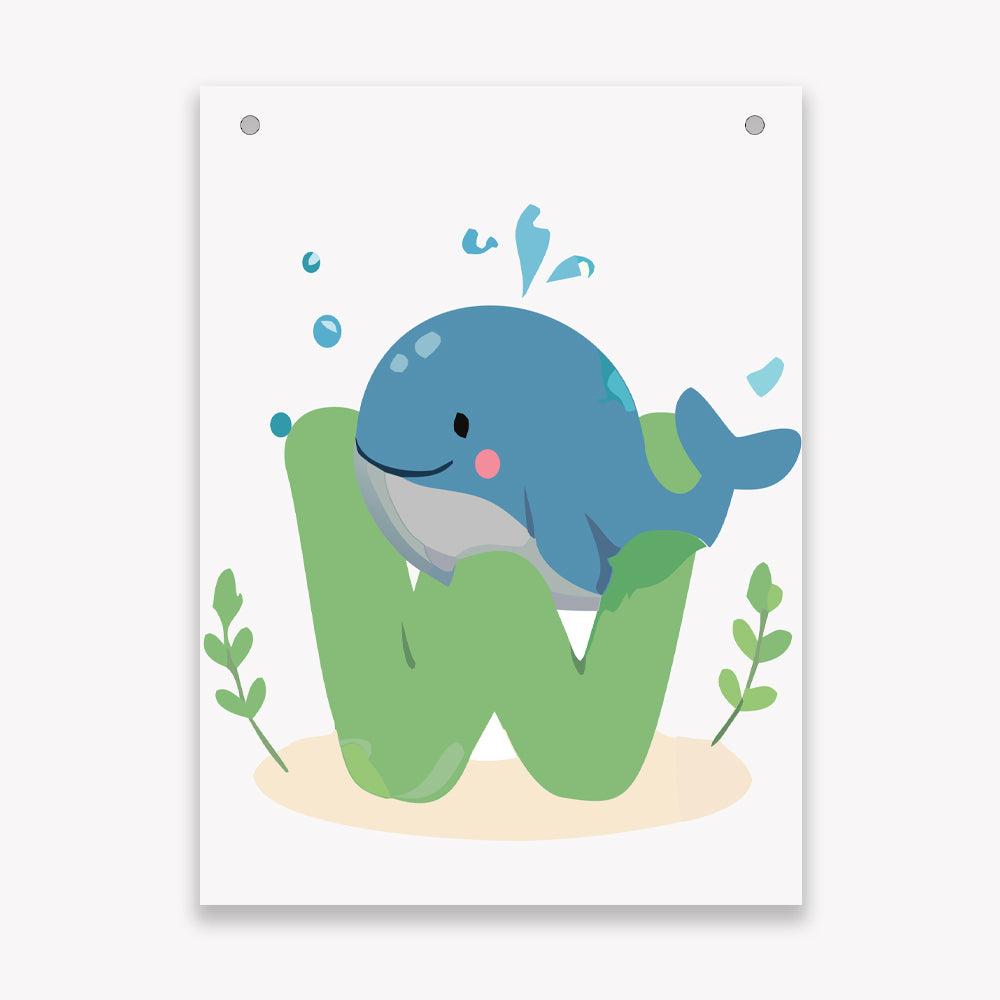 Make Your Own Banner Animal Fun Alphabet W Size 7 x 5.16inch 1pc IB