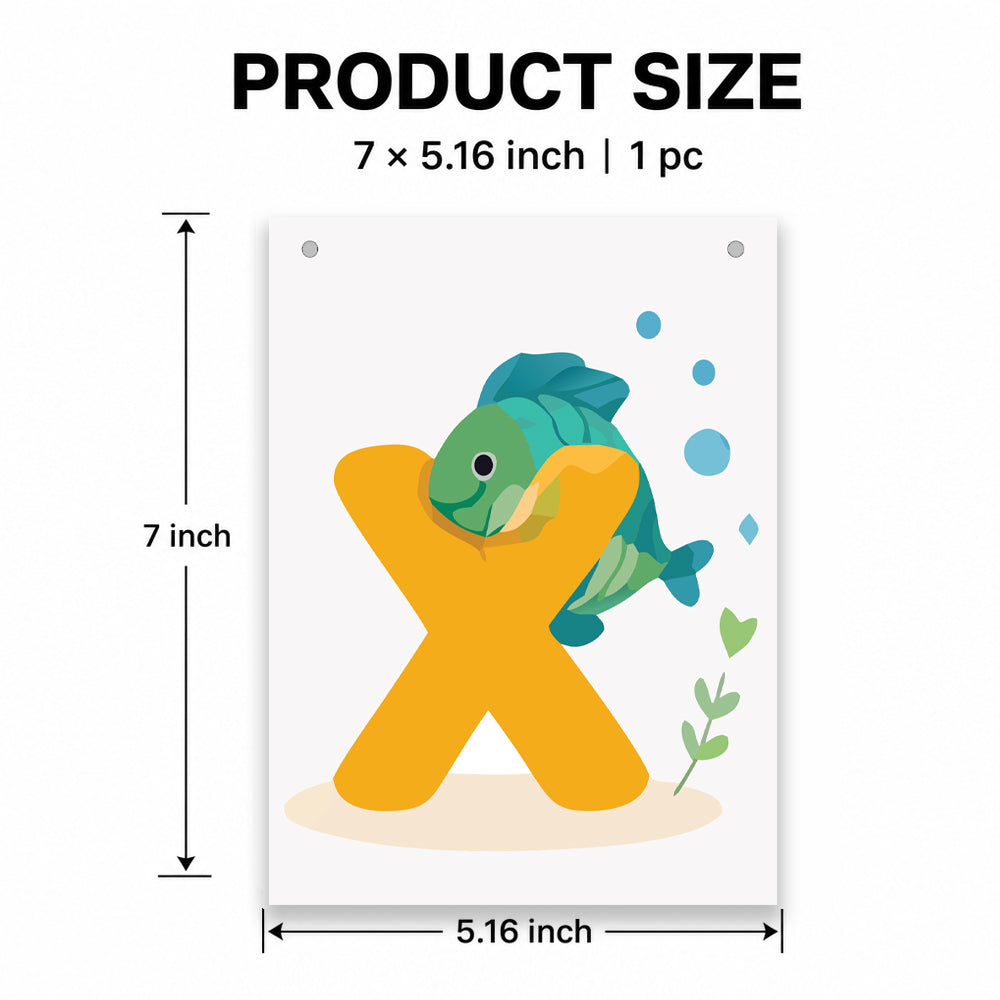 Make Your Own Banner Animal Fun Alphabet X Size 7 x 5.16inch 1pc IB