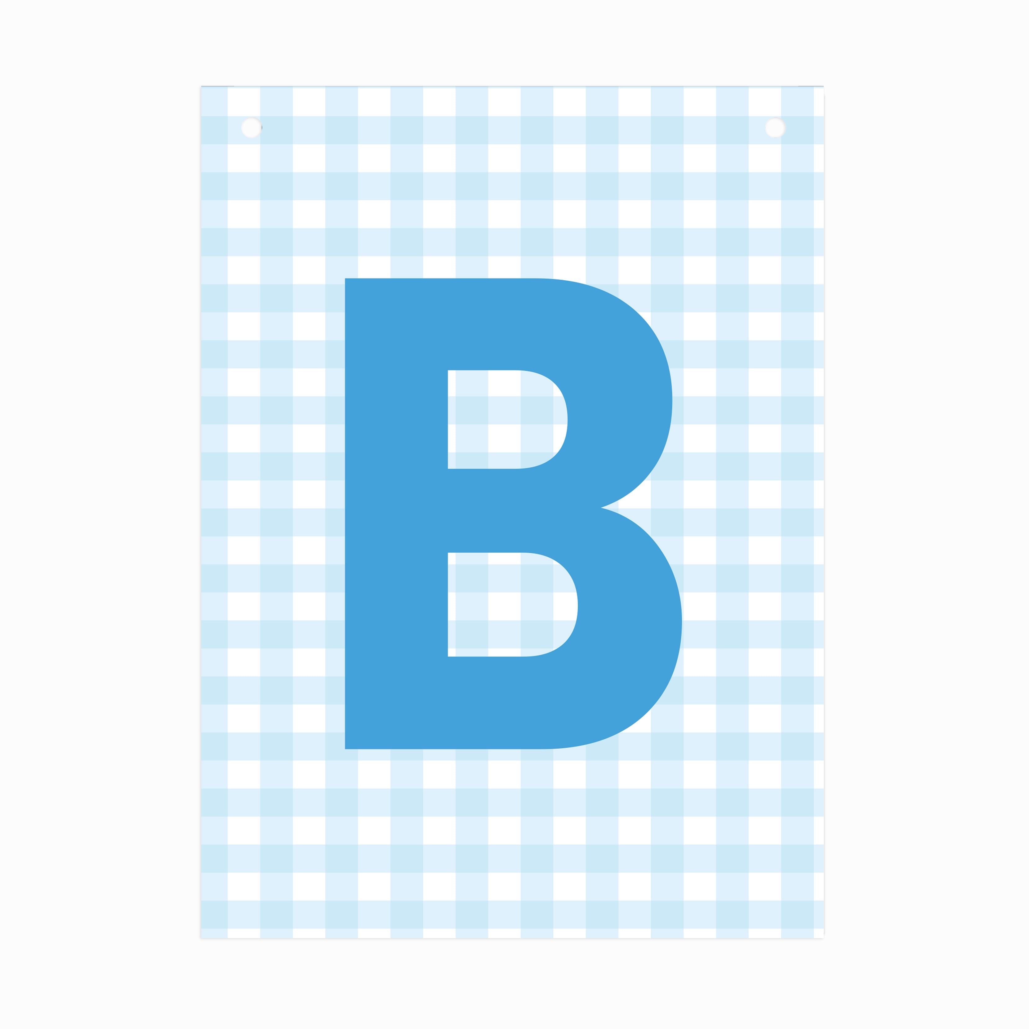 Make Your Own Banner Aqua Alphabet B Size 7 x 5.16inch 1pc IB