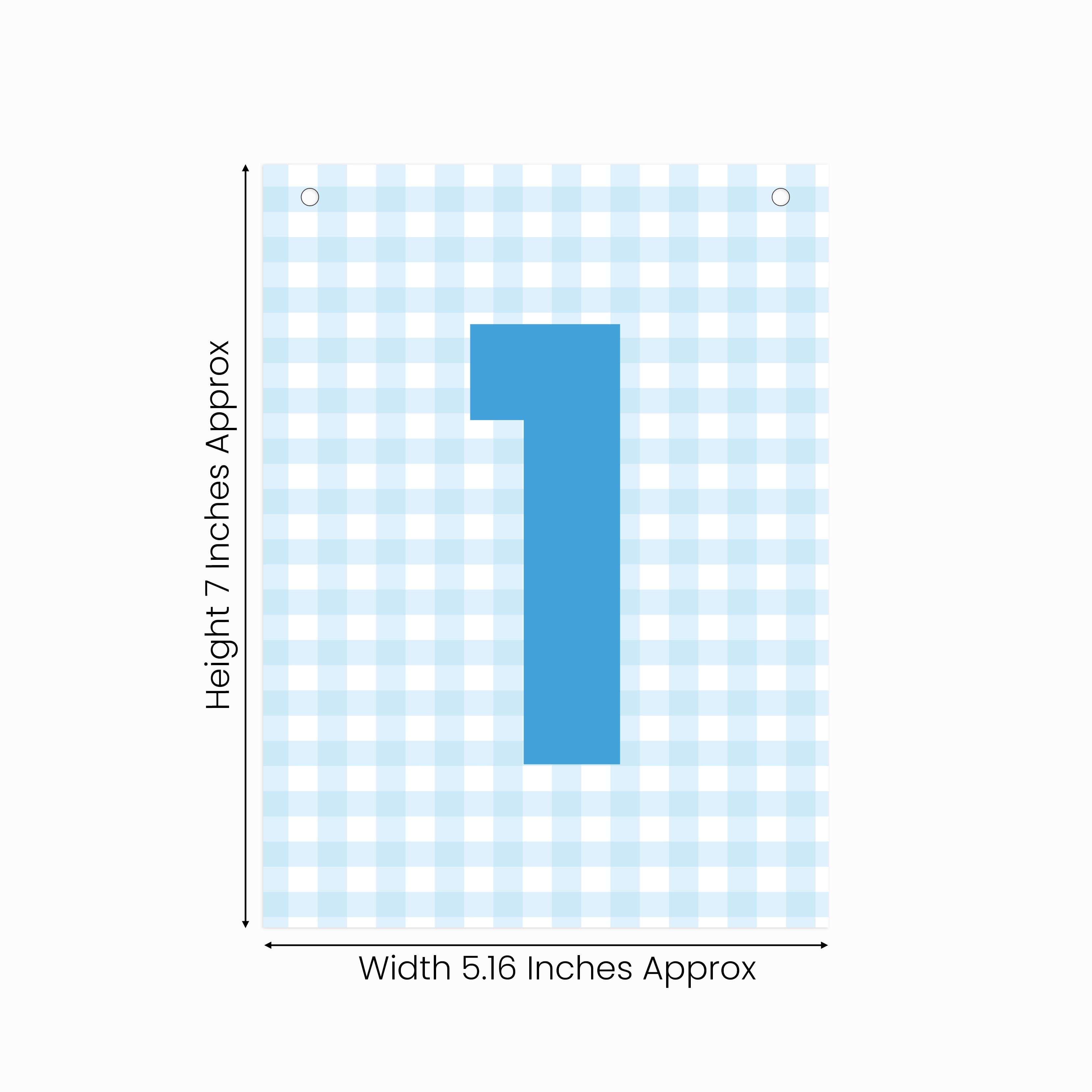 Make Your Own Banner Aqua Number 1 size 7 x 5.16inch 1pc IB