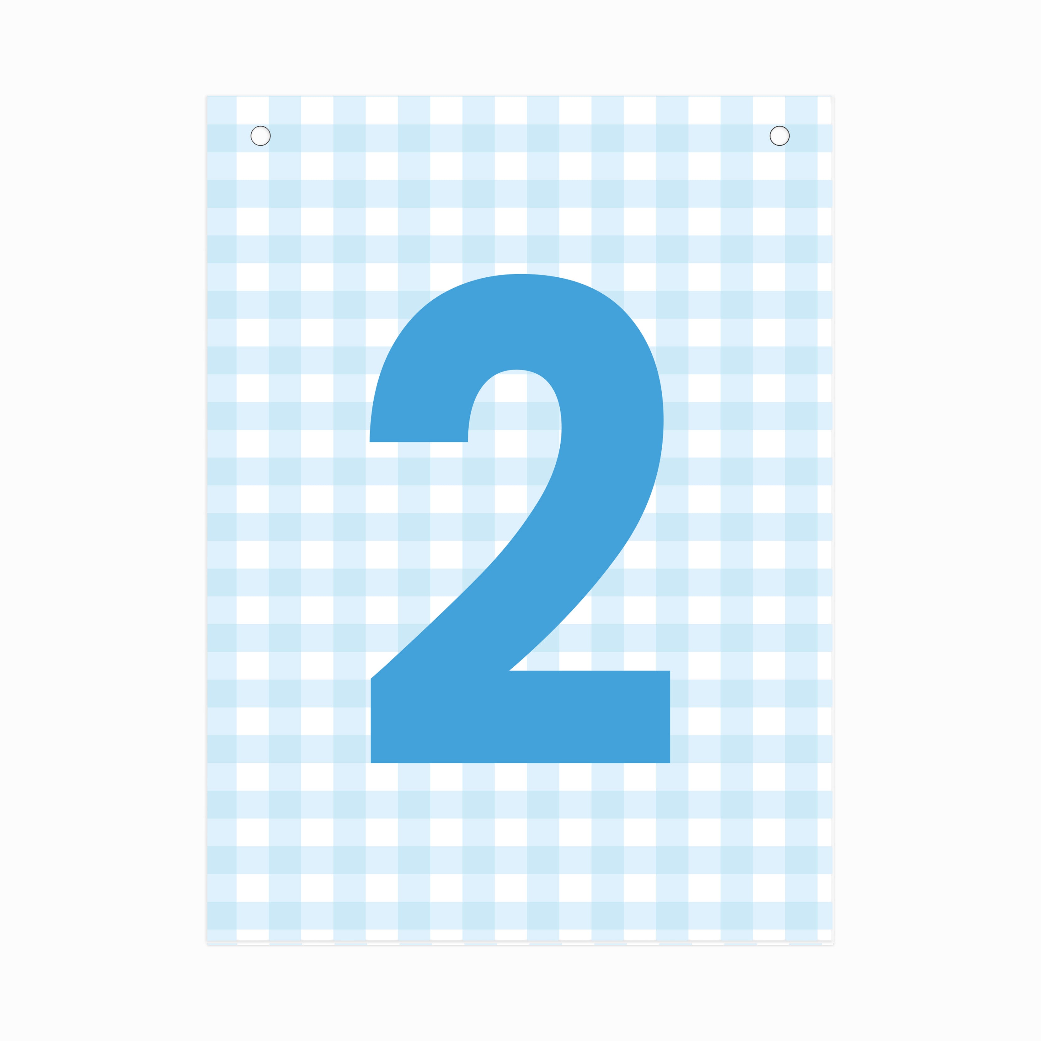 Make Your Own Banner Aqua Number 2 size 7 x 5.16inch 1pc IB