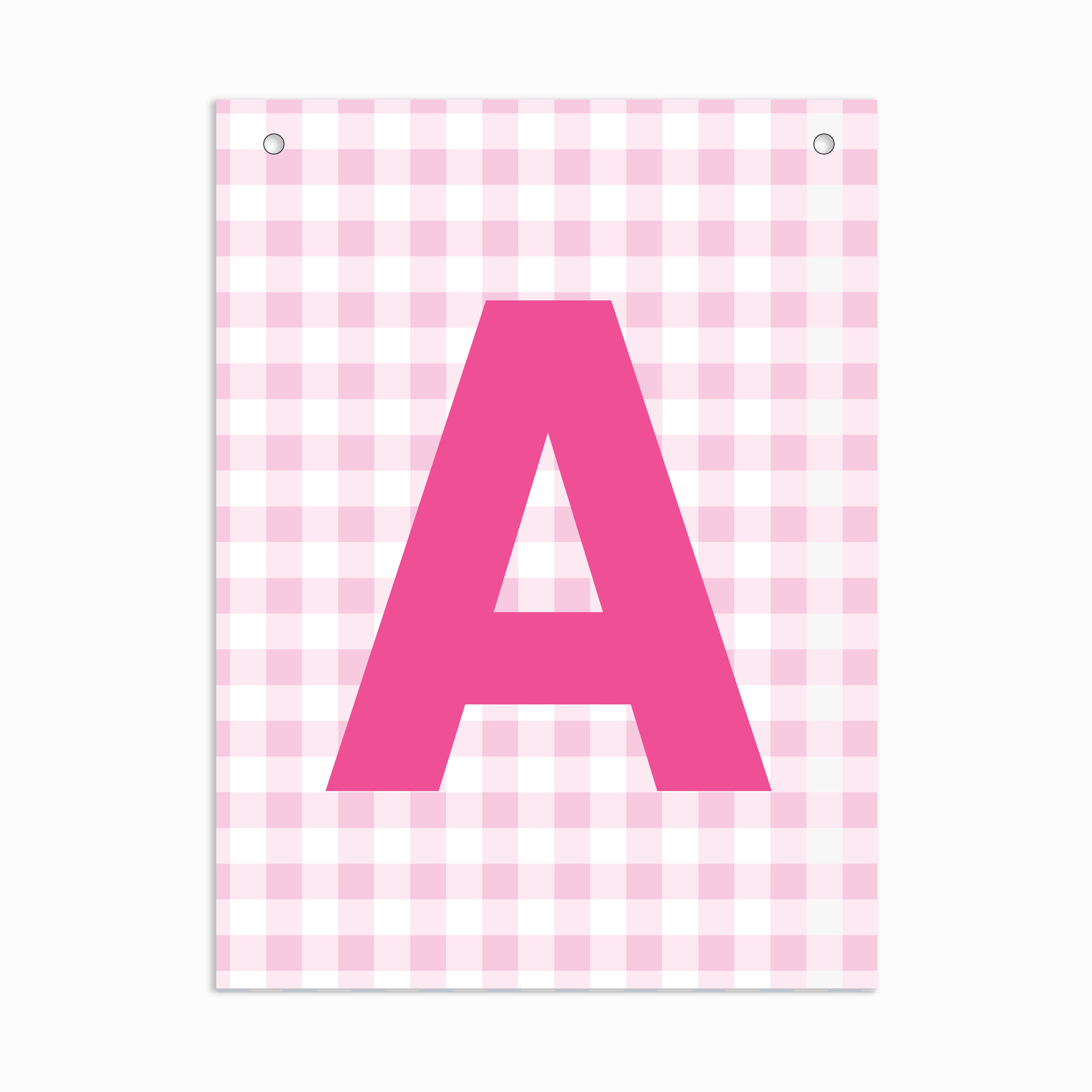 Make Your Own Banner Pink Alphabet A size 7 x 5.16inch 1pc IB