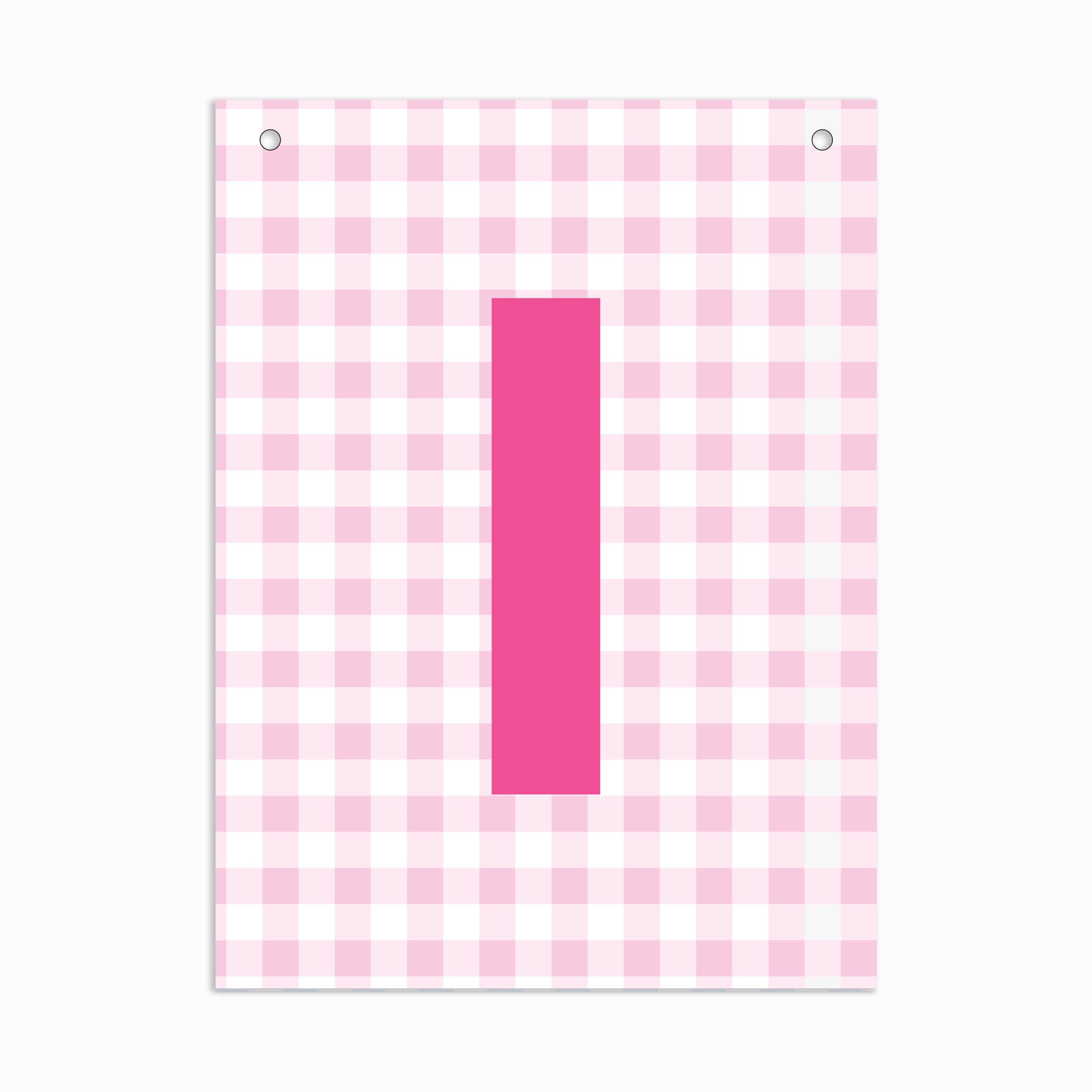 Make Your Own Banner Pink Alphabet I size 7 x 5.16inch 1pc IB