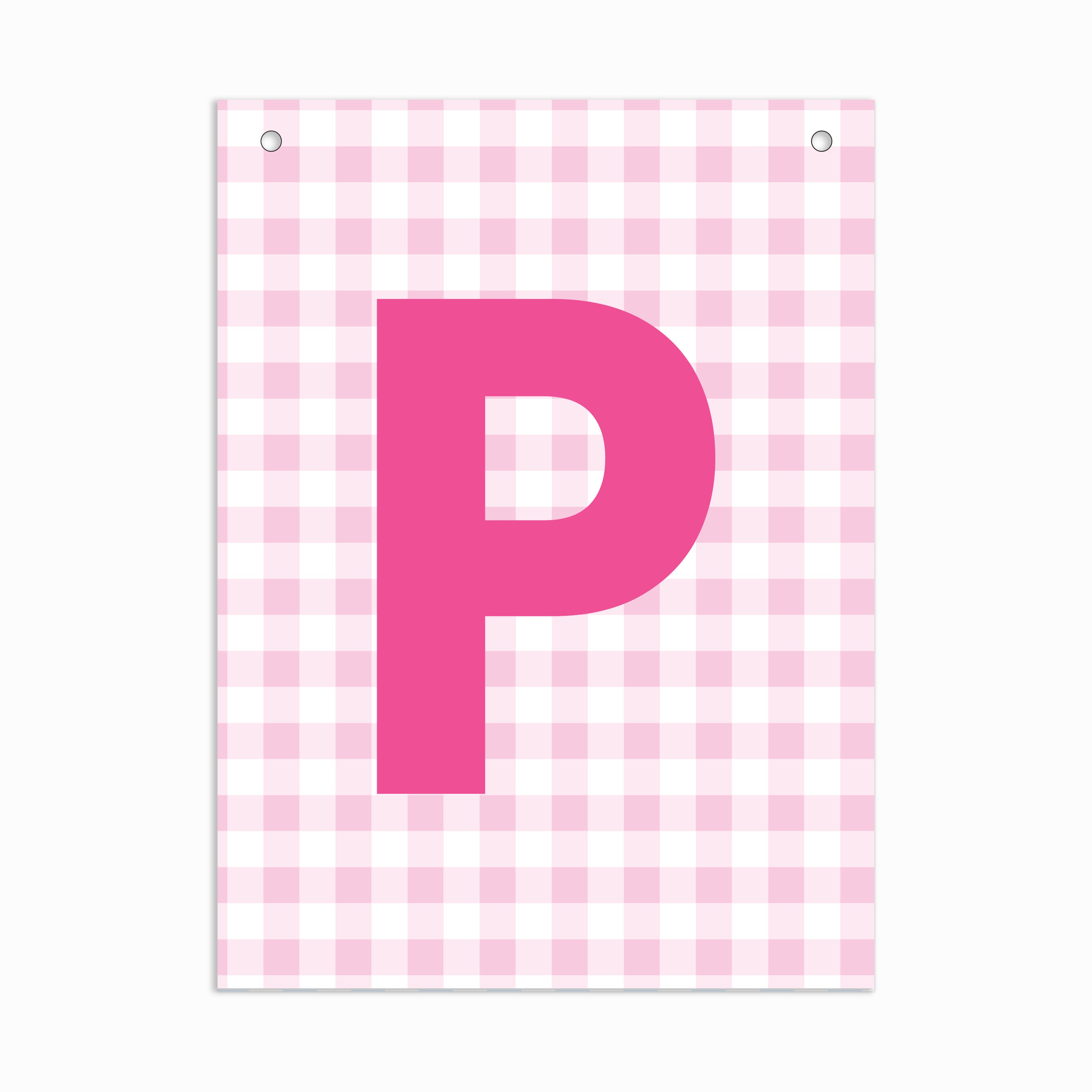 Make Your Own Banner Pink Alphabet P 7 x 5.16inch 1pc IB