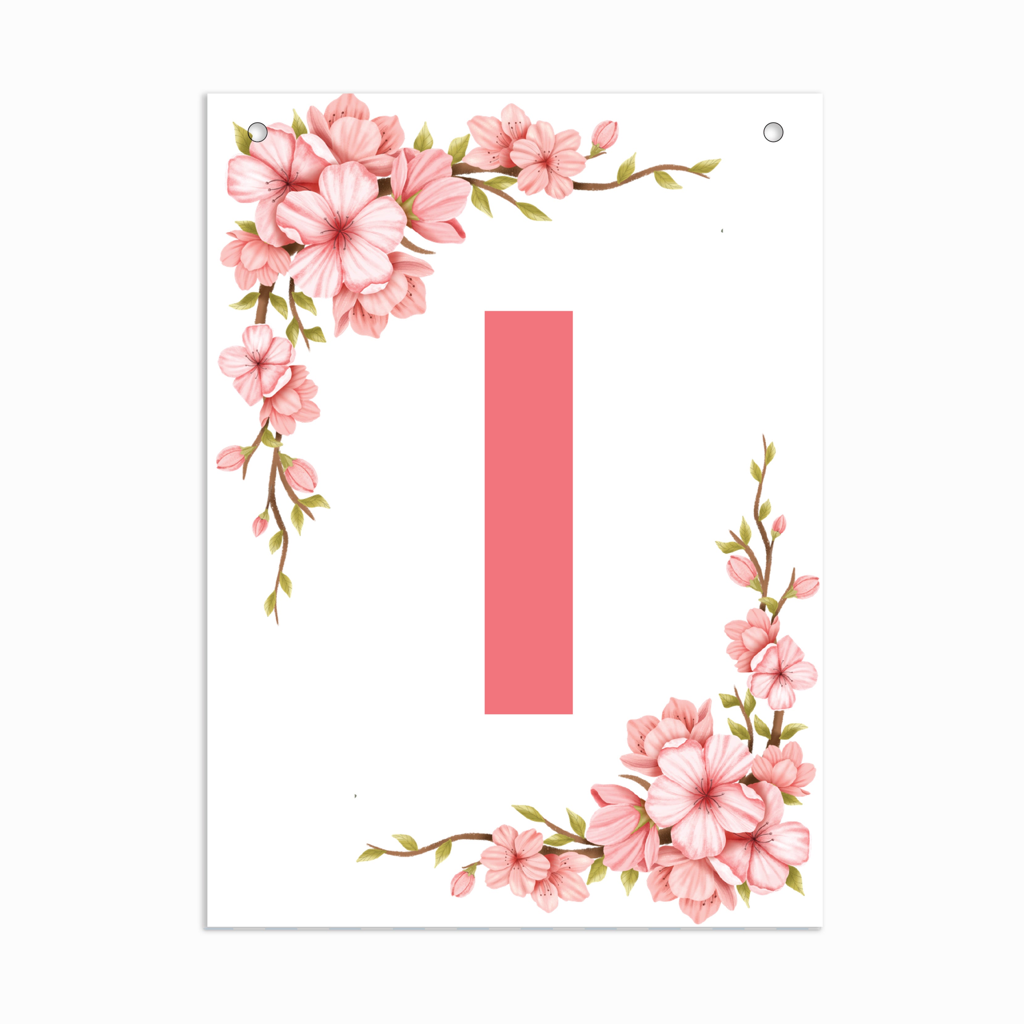 Make Your Own Banner Floral Alphabet I size 7 x 5.16inch 1pc IB