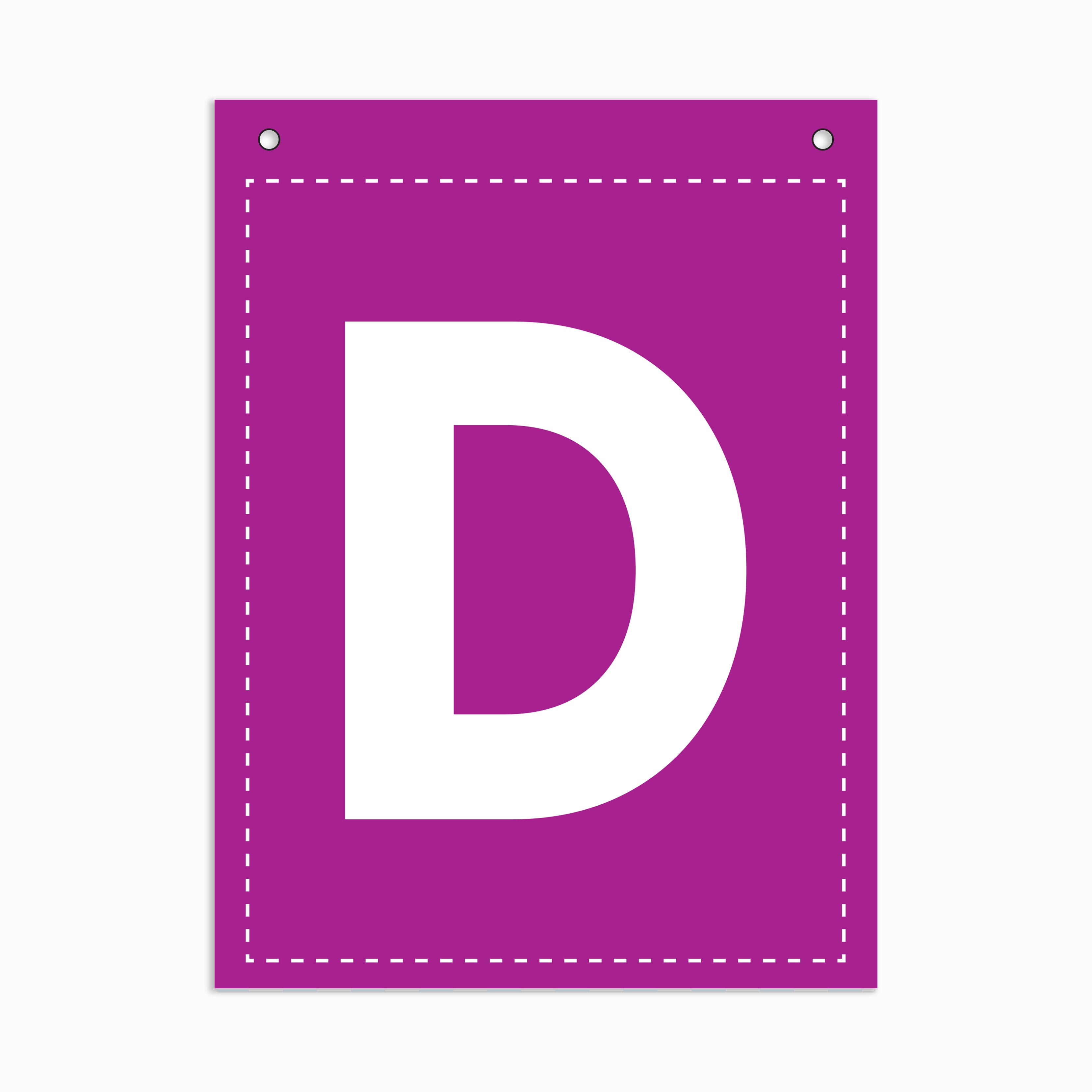 Make Your Own Banner Rainbow Alphabet D 7 x 5.16inch 1pc IB