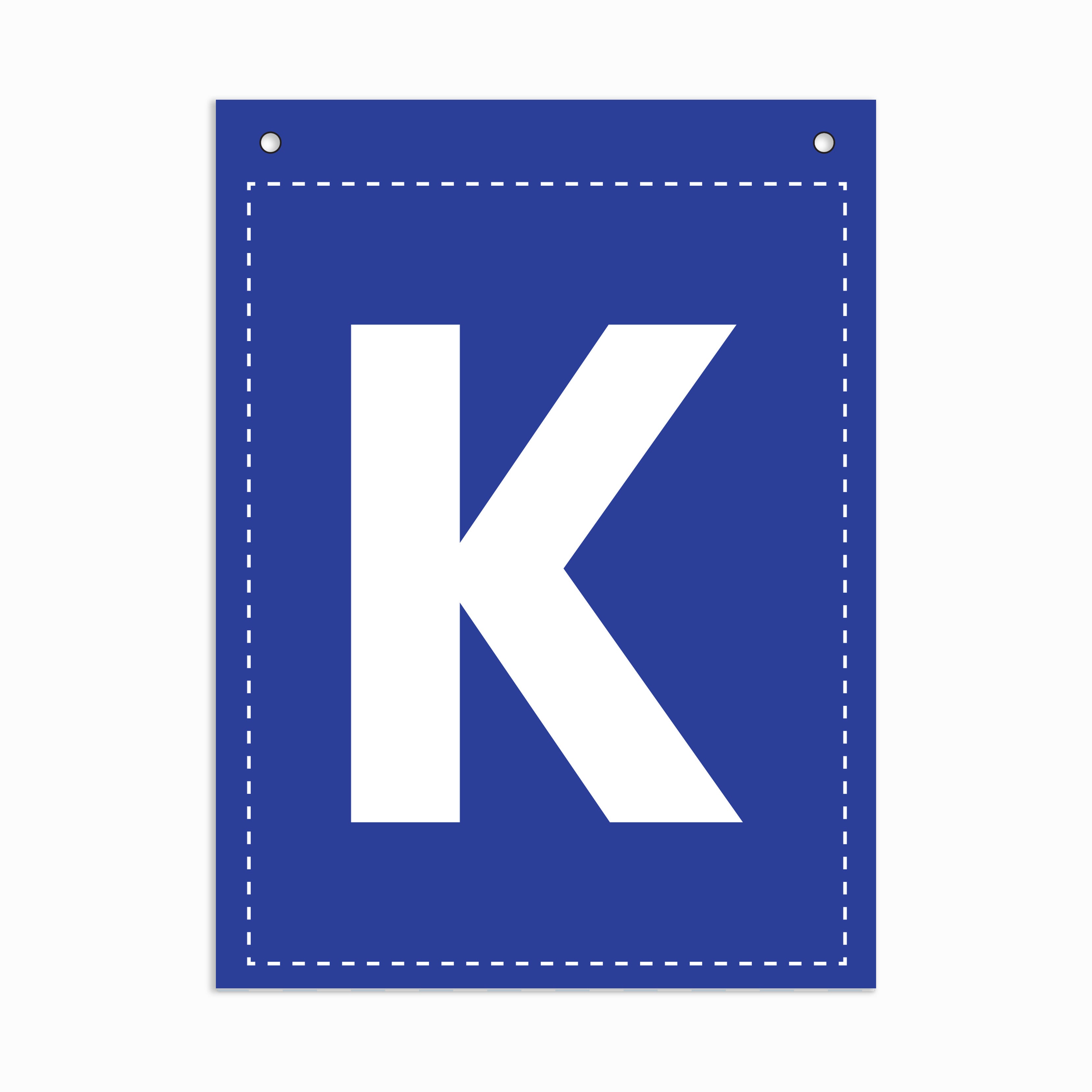 Make Your Own Banner Rainbow Alphabet K 7 x 5.16inch 1pc IB