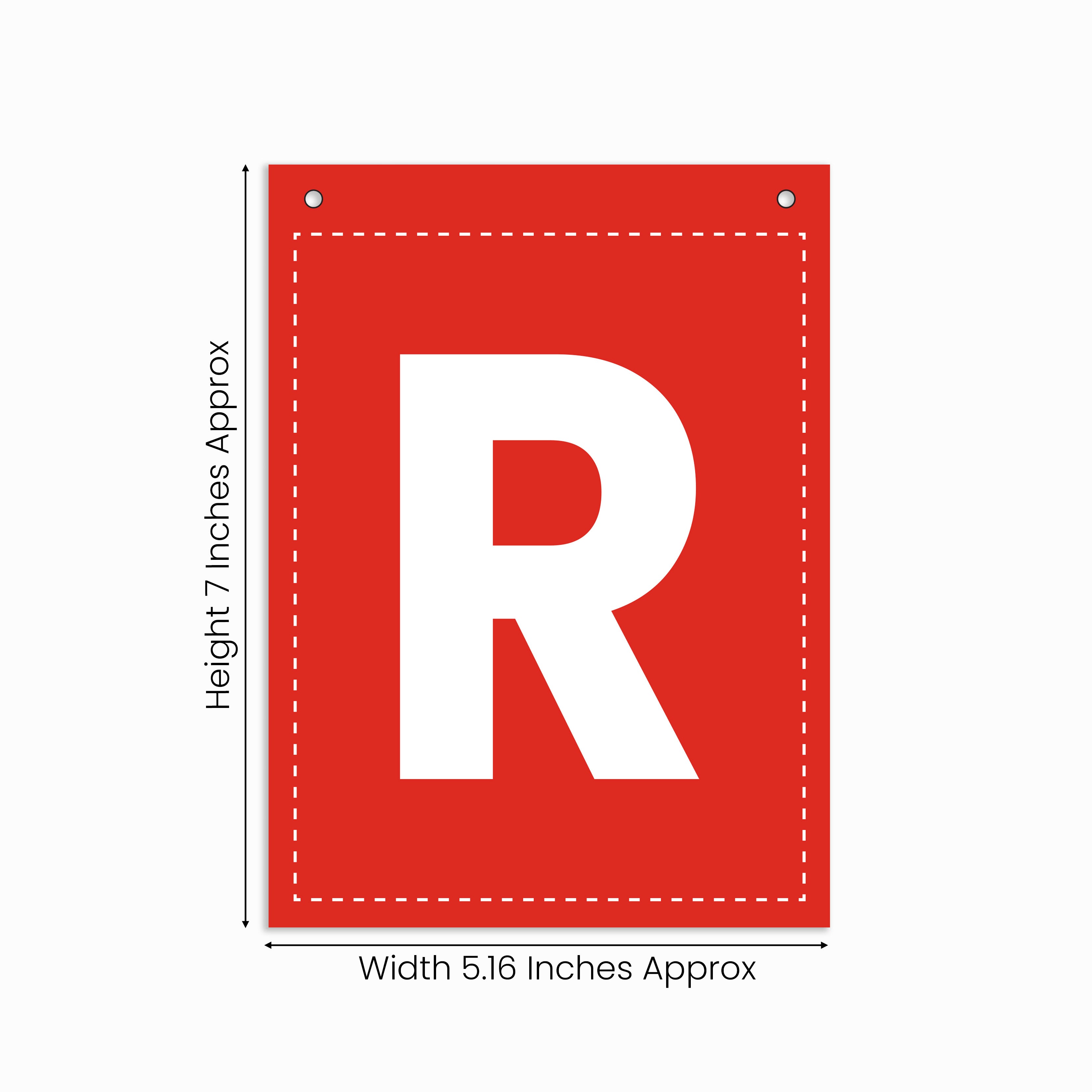 Make Your Own Banner Rainbow Alphabet R 7 x 5.16inch 1pc IB