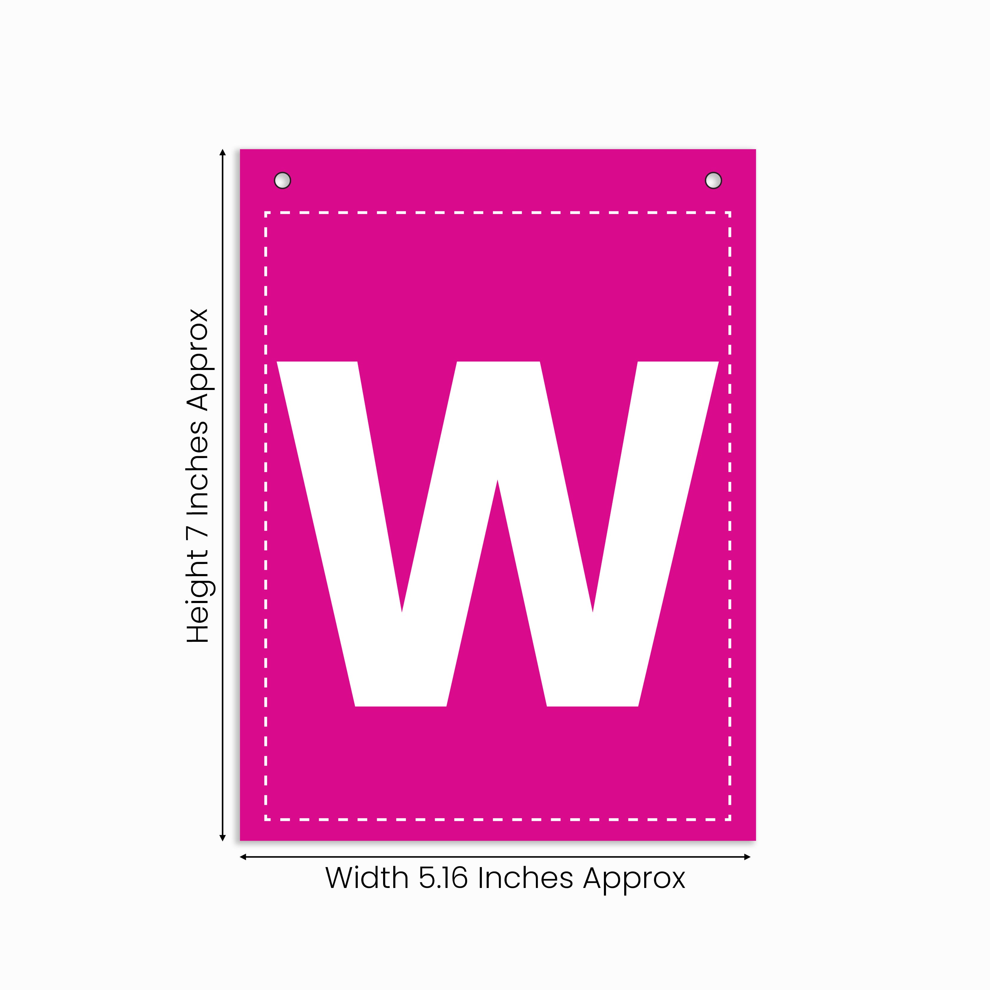 Make Your Own Banner Rainbow Alphabet W 7 x 5.16inch 1pc IB