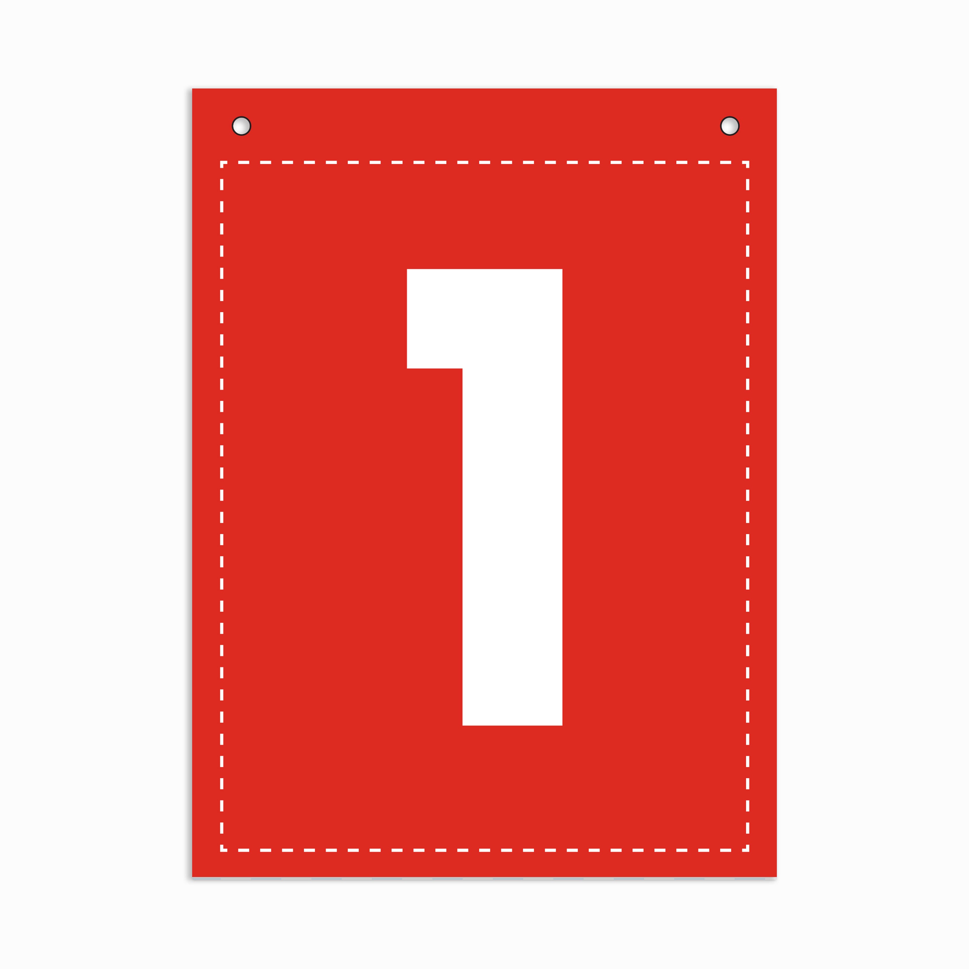 Make Your Own Banner Rainbow Number 1 size 7 x 5.16inch 1pc IB