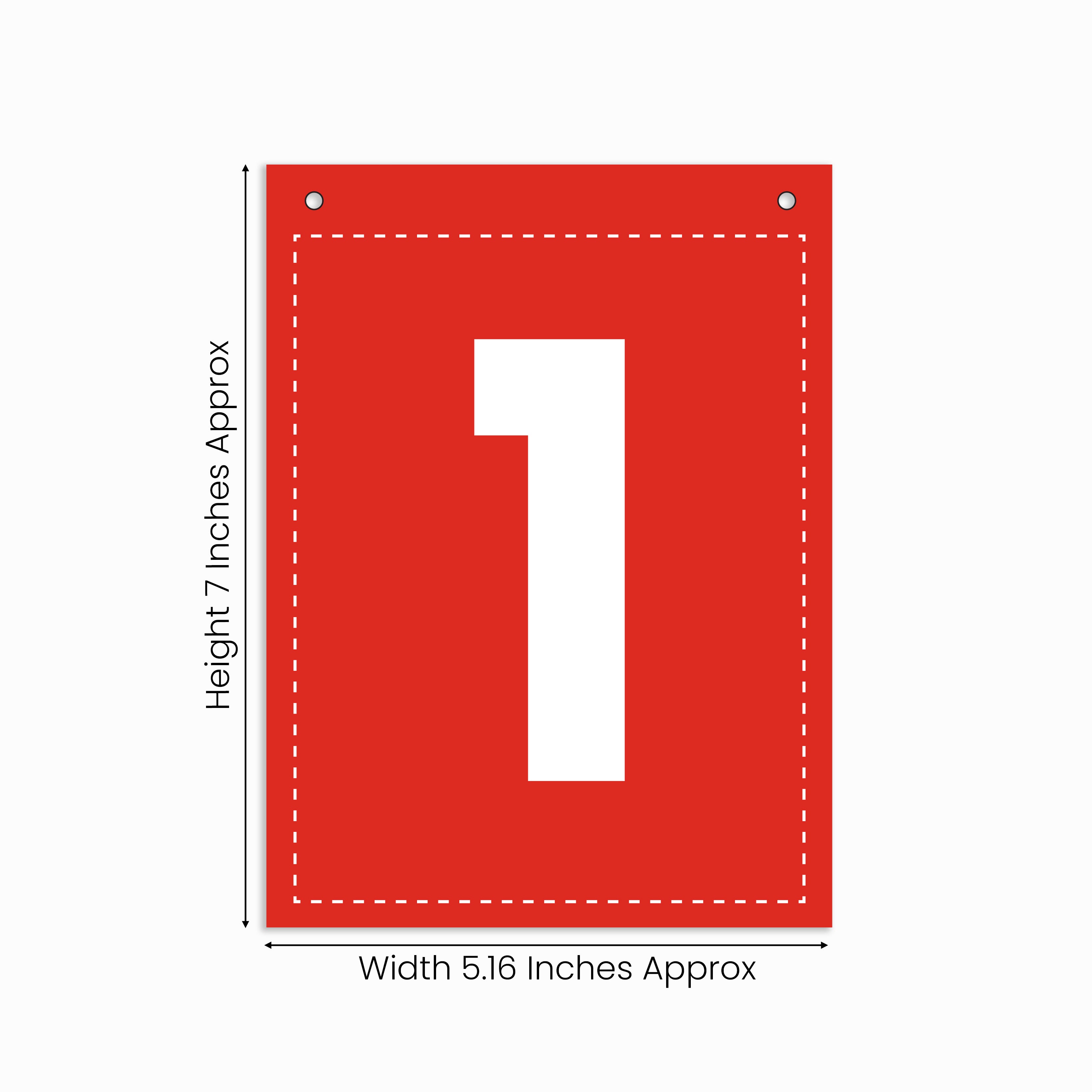 Make Your Own Banner Rainbow Number 1 size 7 x 5.16inch 1pc IB
