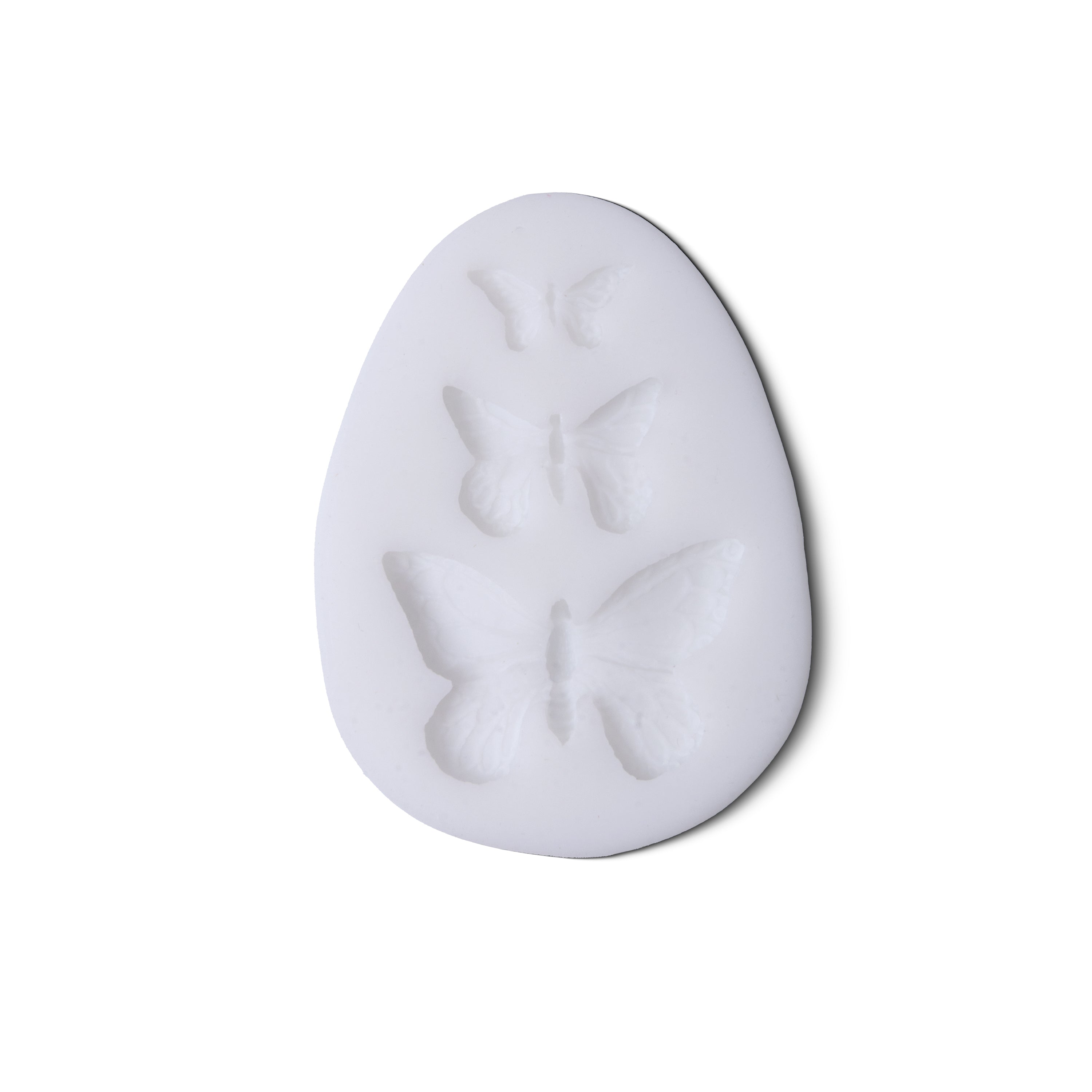 Silicone Mould Butterfly Trio 5.5 X 7.4 D-0.7cm 1pc
