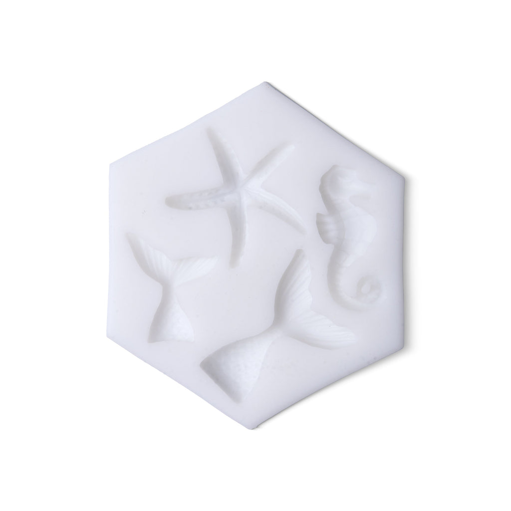 Silicone Mould Sea Life 8.8 X 7.6 D-1.1cm 1pc