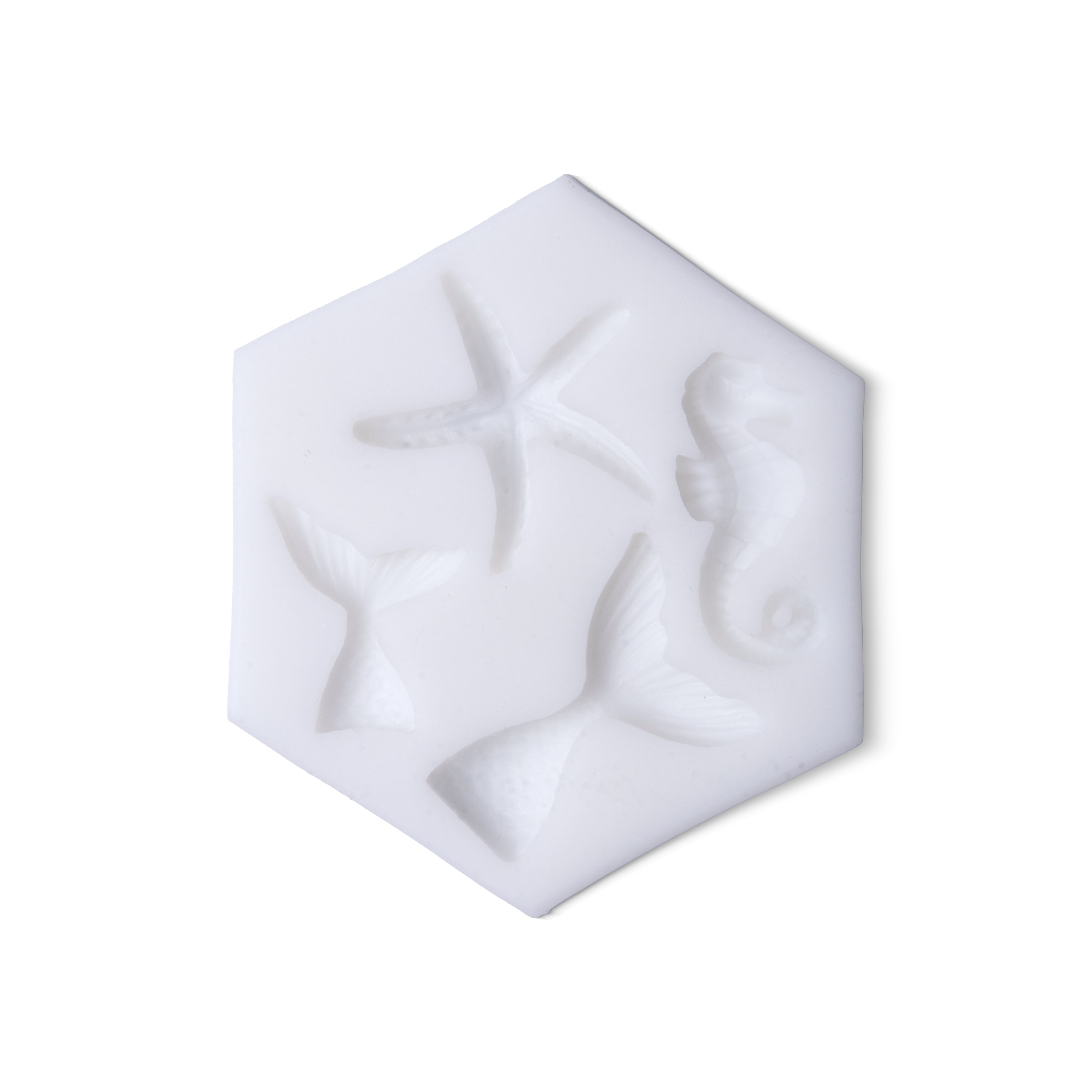 Silicone Mould Sea Life 8.8 X 7.6 D-1.1cm 1pc