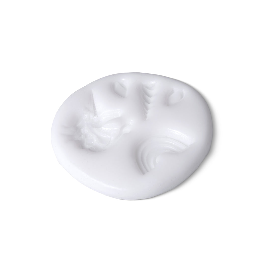 Silicone Mould Rainbow Unicorn 6.5 X 6.3cm D-0.9 1pc
