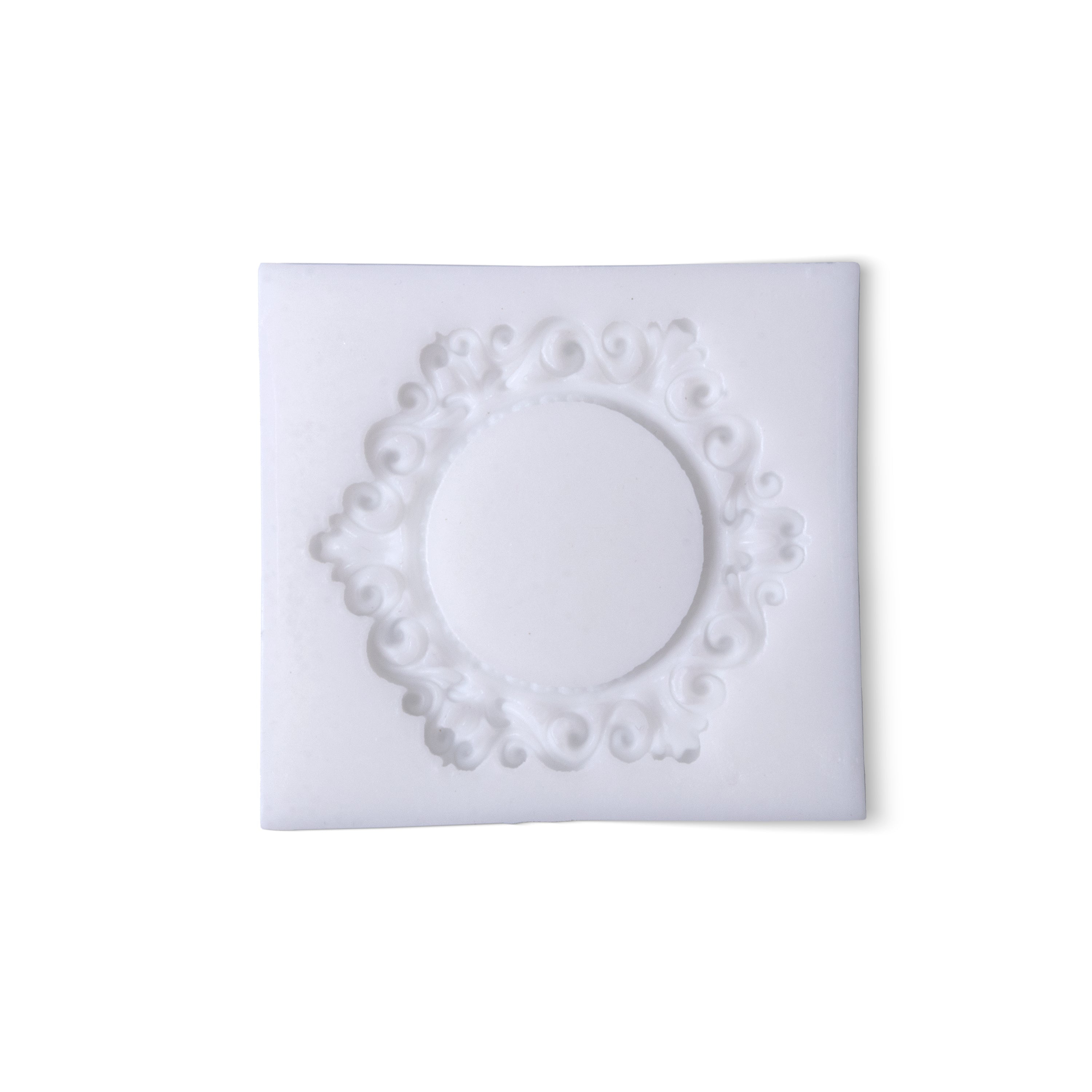 Silicone Mould Swirl Frame 7.8 X 7.1 D-0.8cm 1pc