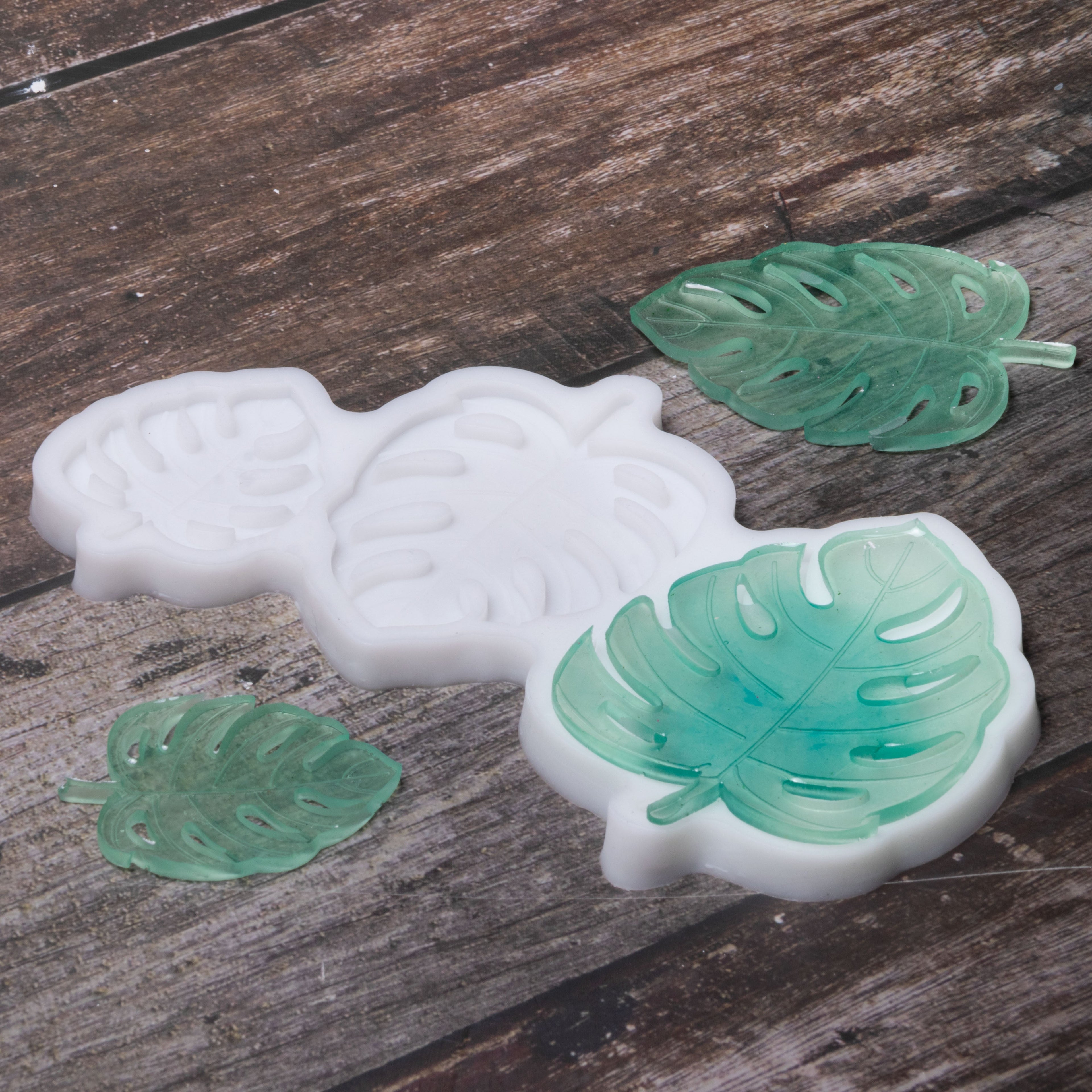 Silicone Mould Monstera Leaves 16.8 X 9.2 D-0.8cm 1pc