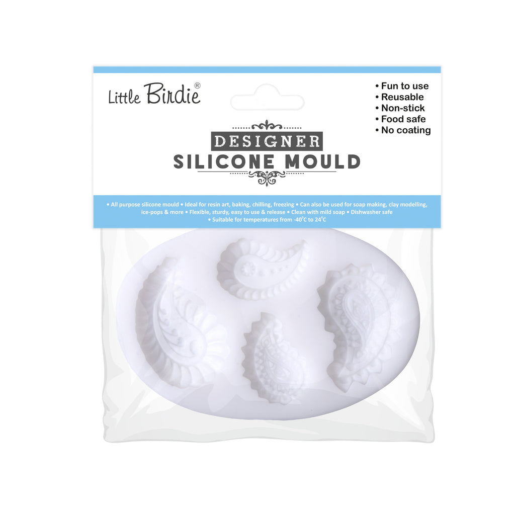 Silicone Mould Pretty Paisley 10.1 X 6.5 D-1cm 1pc