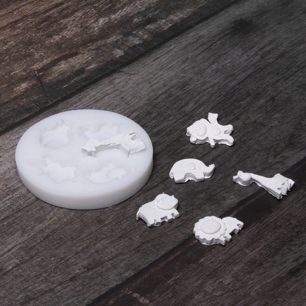 Silicone Mould Wild Animals 7.1 Dia D-1.1cm 1pc