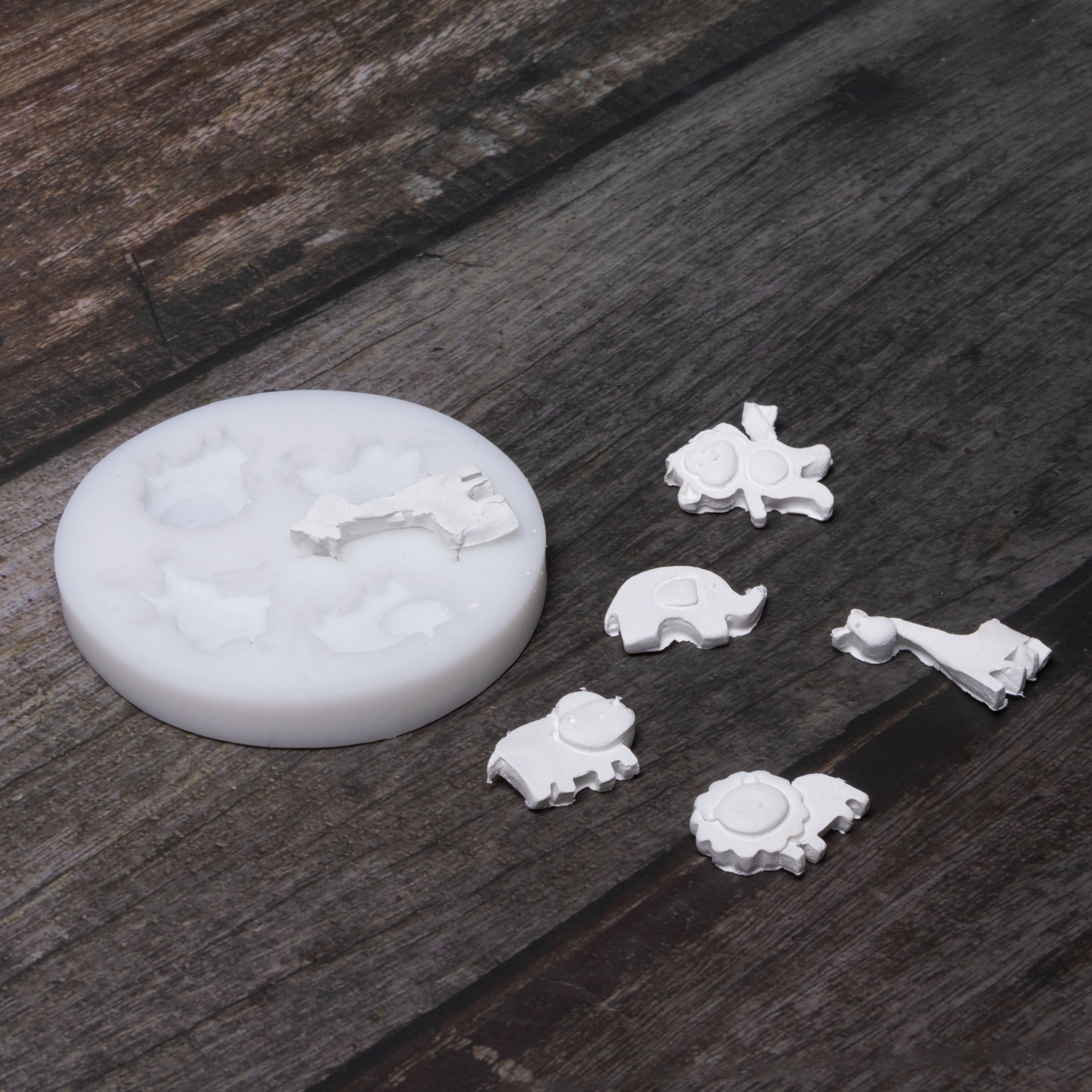 Silicone Mould Wild Animals 7.1 Dia D-1.1cm 1pc