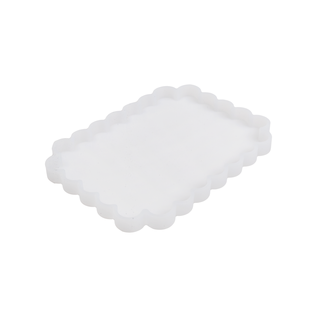 Silicone Mould Scalloped Rectangle L7.5 X W6.inch 1pc