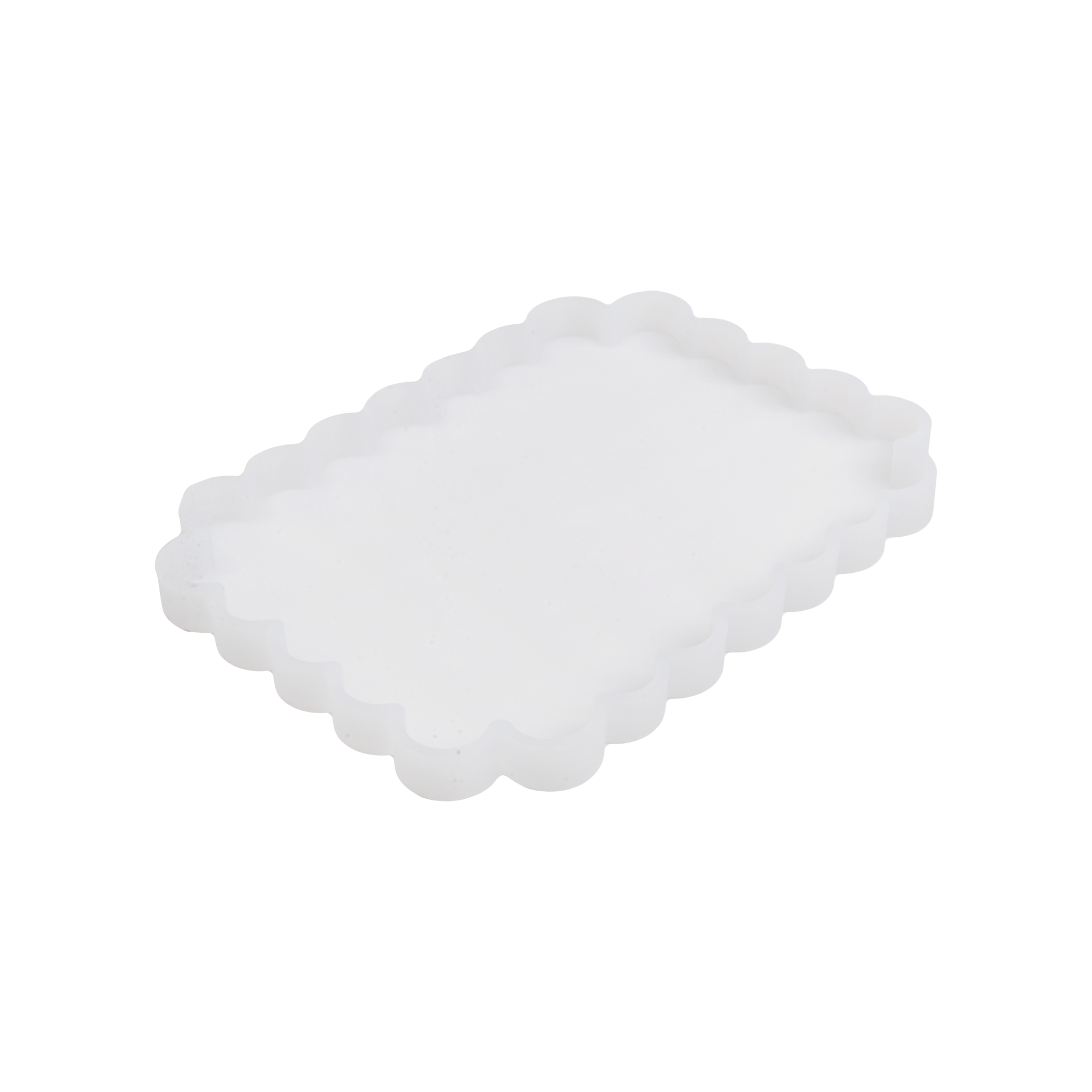 Silicone Mould Scalloped Rectangle L7.5 X W6.inch 1pc