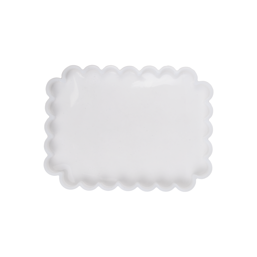 Silicone Mould Scalloped Rectangle L7.5 X W6.inch 1pc