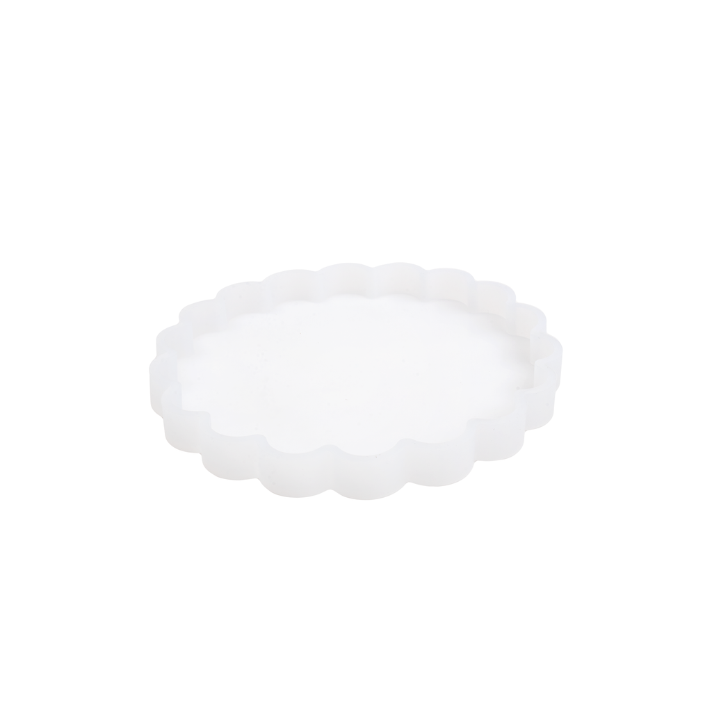 Silicone Mould Scalloped Circle 5.5inch Dia 1pc