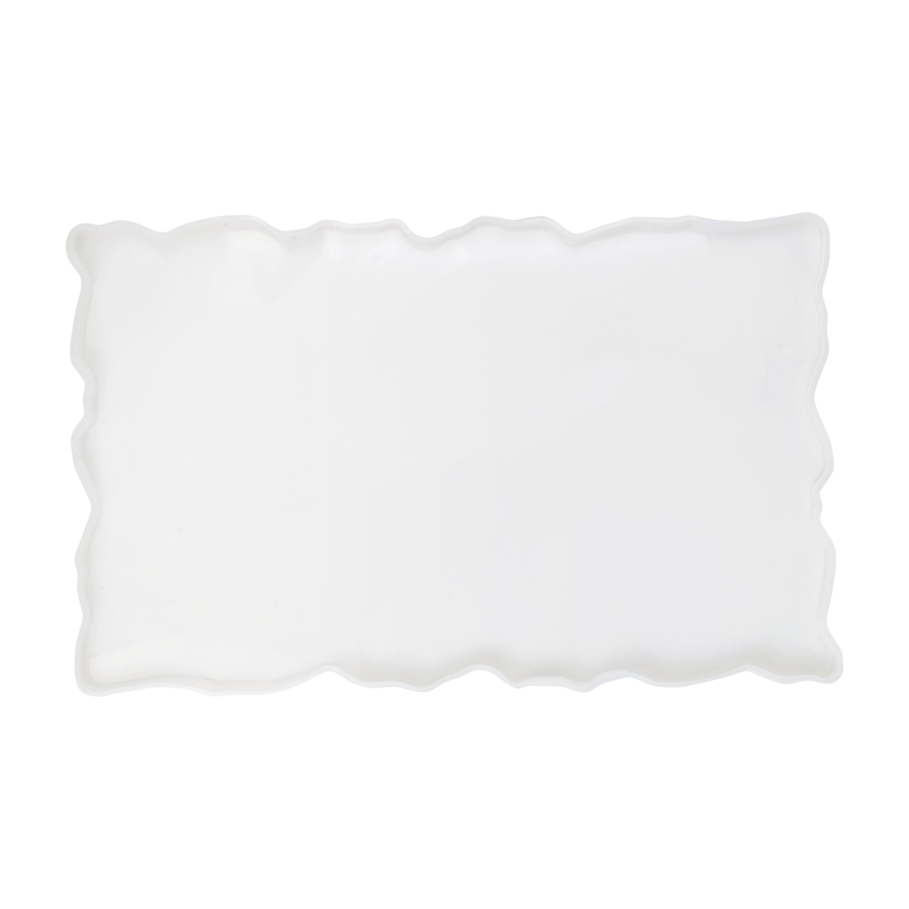 Silicone Mould Scalloped Rectangle L11.6 X W7inch 1pc