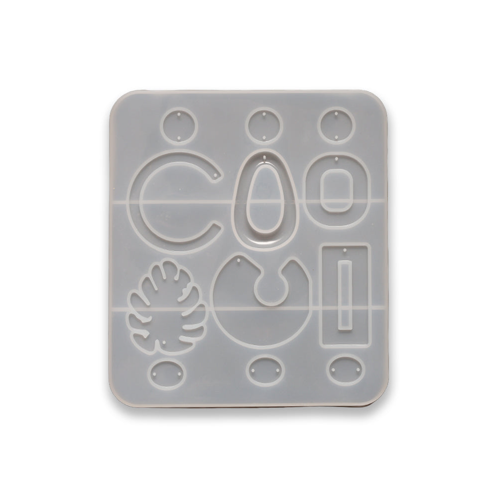 Silicone Mould Pendants and Earrings Assorted Designs L6.2 X W5.5inch 1pc