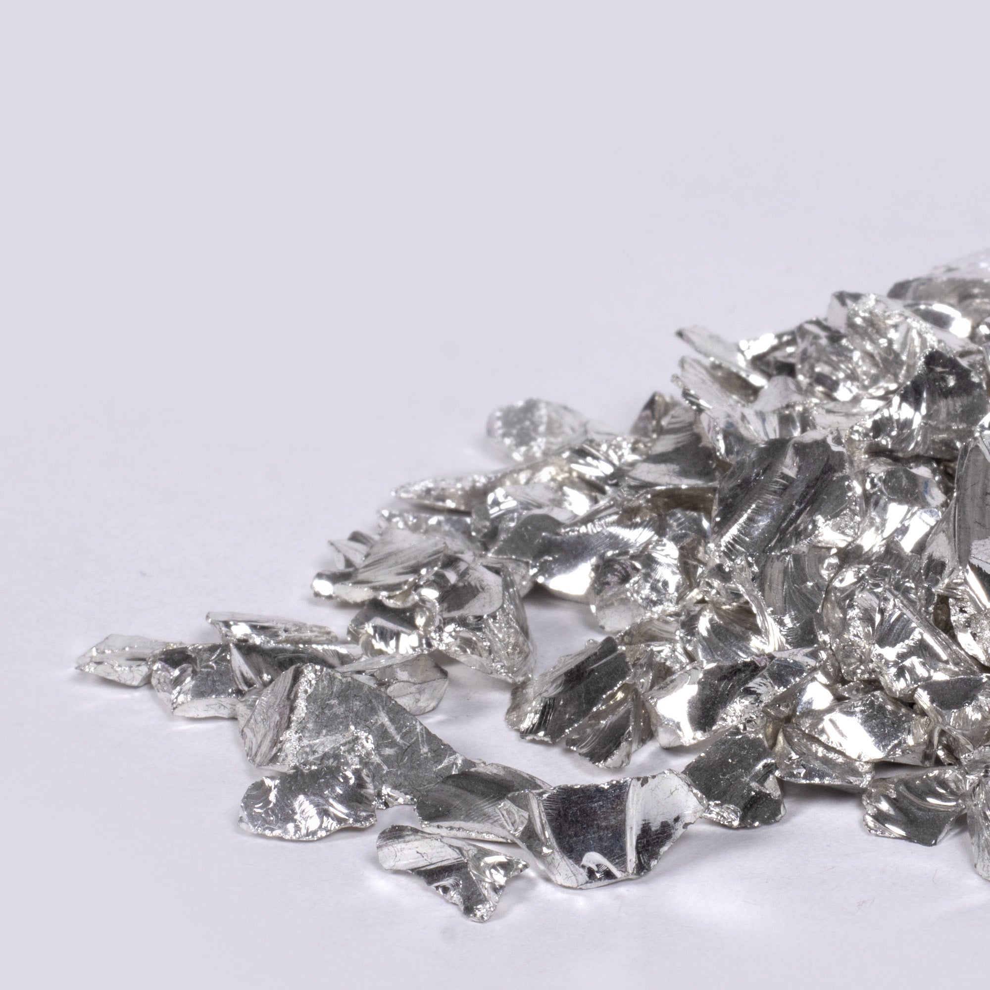 Crushed Glass Silver Nugget 6-9mm 75gm Bottle