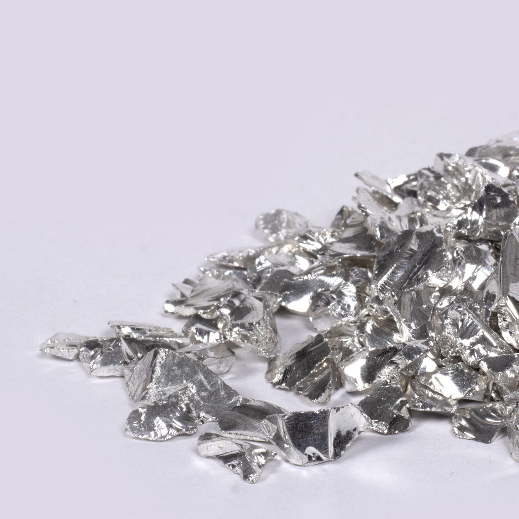 Crushed Glass Silver Nugget 6-9mm 75gm Bottle