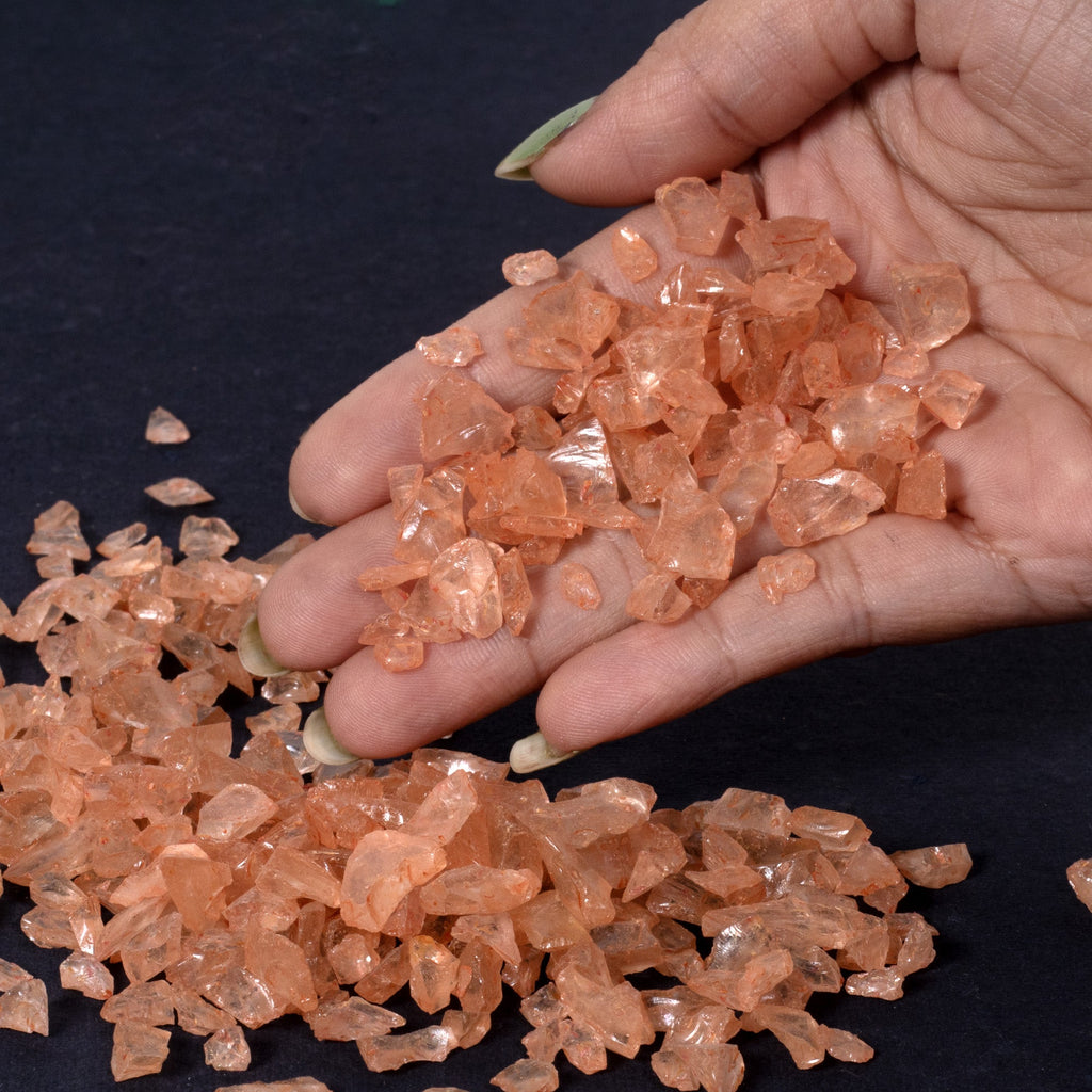 Crushed Glass Coral 6-9mm 80gm Bottle