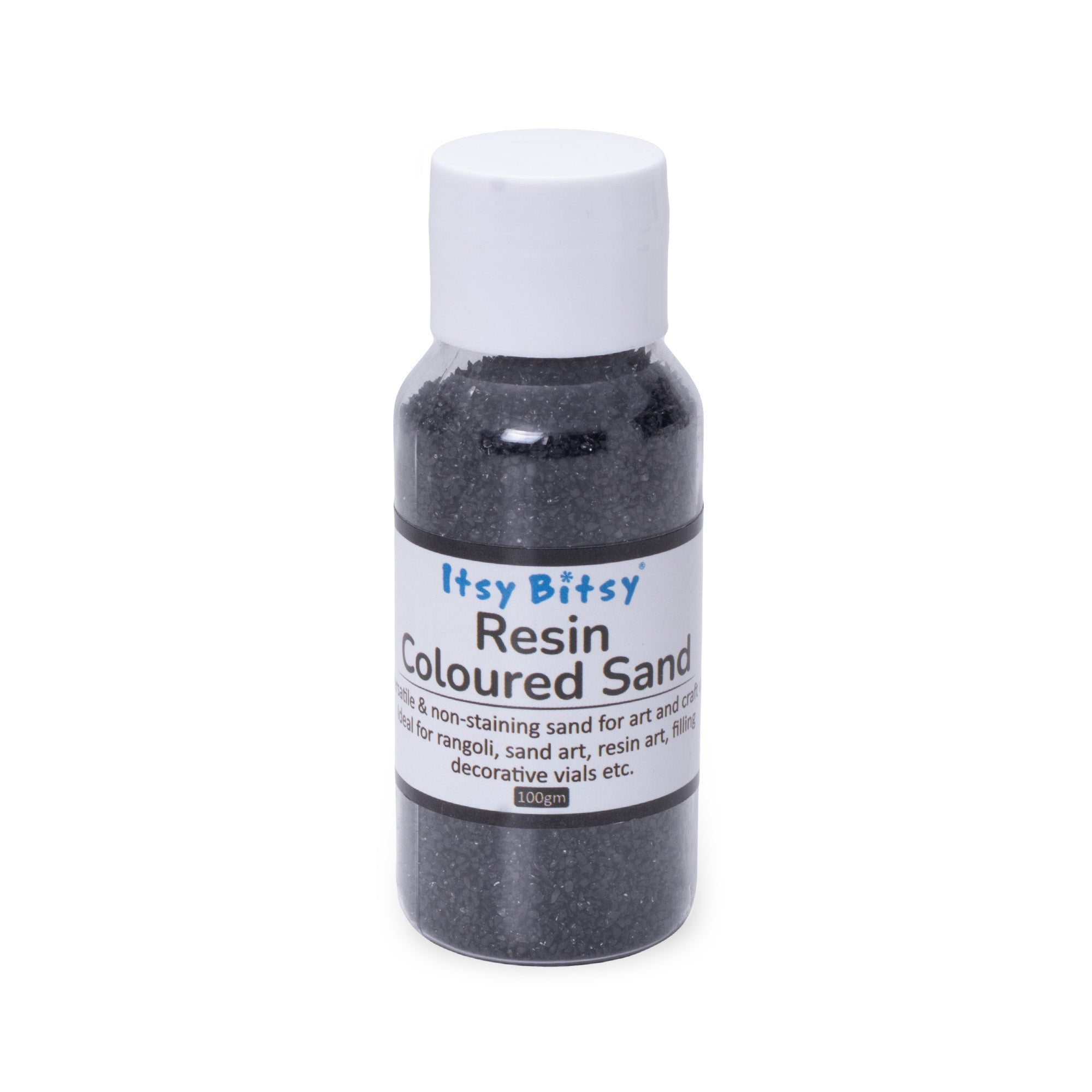 Coloured Sand Black 100gm Bottle