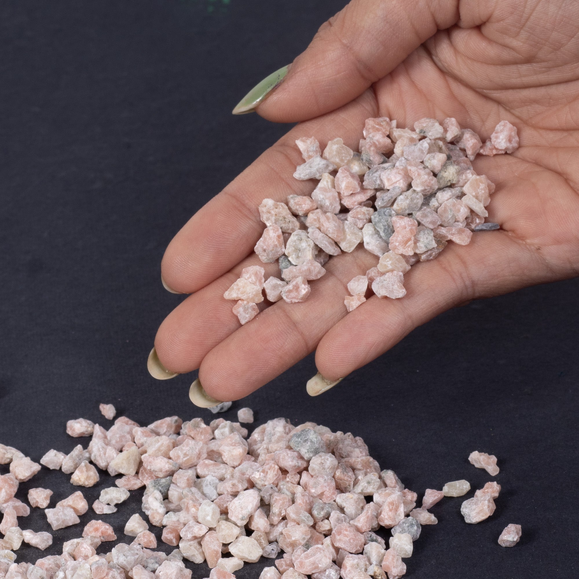 Natural Stone Chips Buff 3-5mm 65gm Bottle