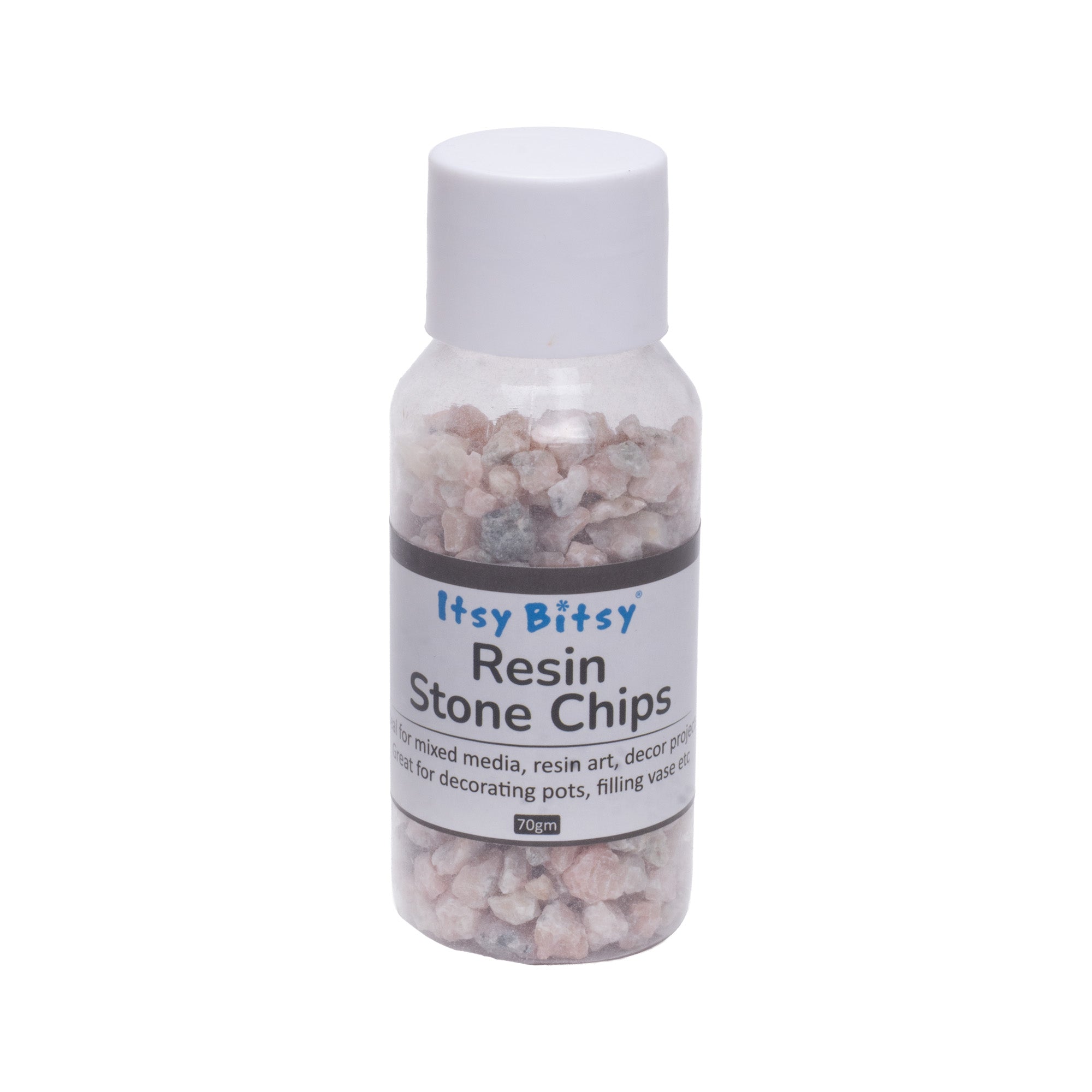 Natural Stone Chips Buff 3-5mm 65gm Bottle