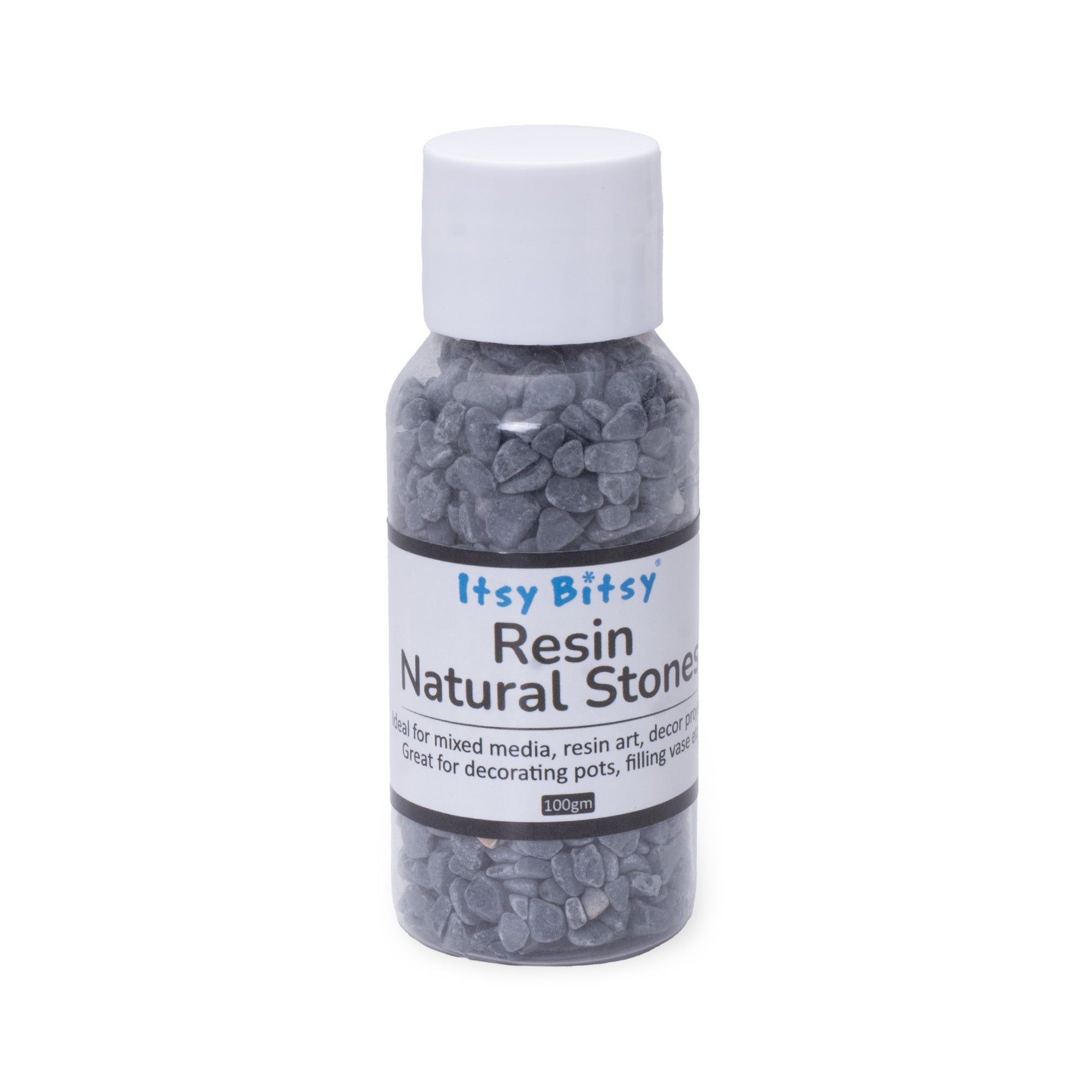 Natural Stone Chips Dark Grey 3-5mm 100gm Bottle