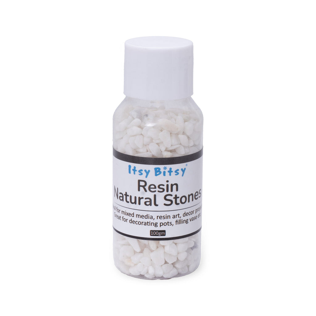 Natural Stone Chips White 3-5mm 100gm Bottle