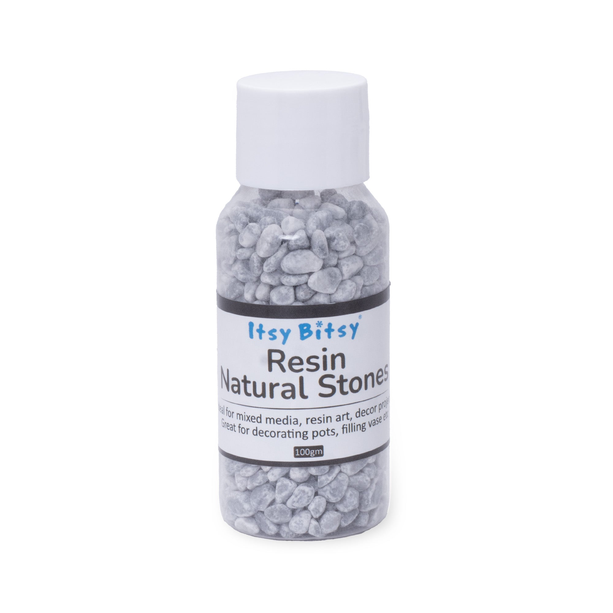 Natural Stone Chips Grey Blend 3-5mm 100gm Bottle