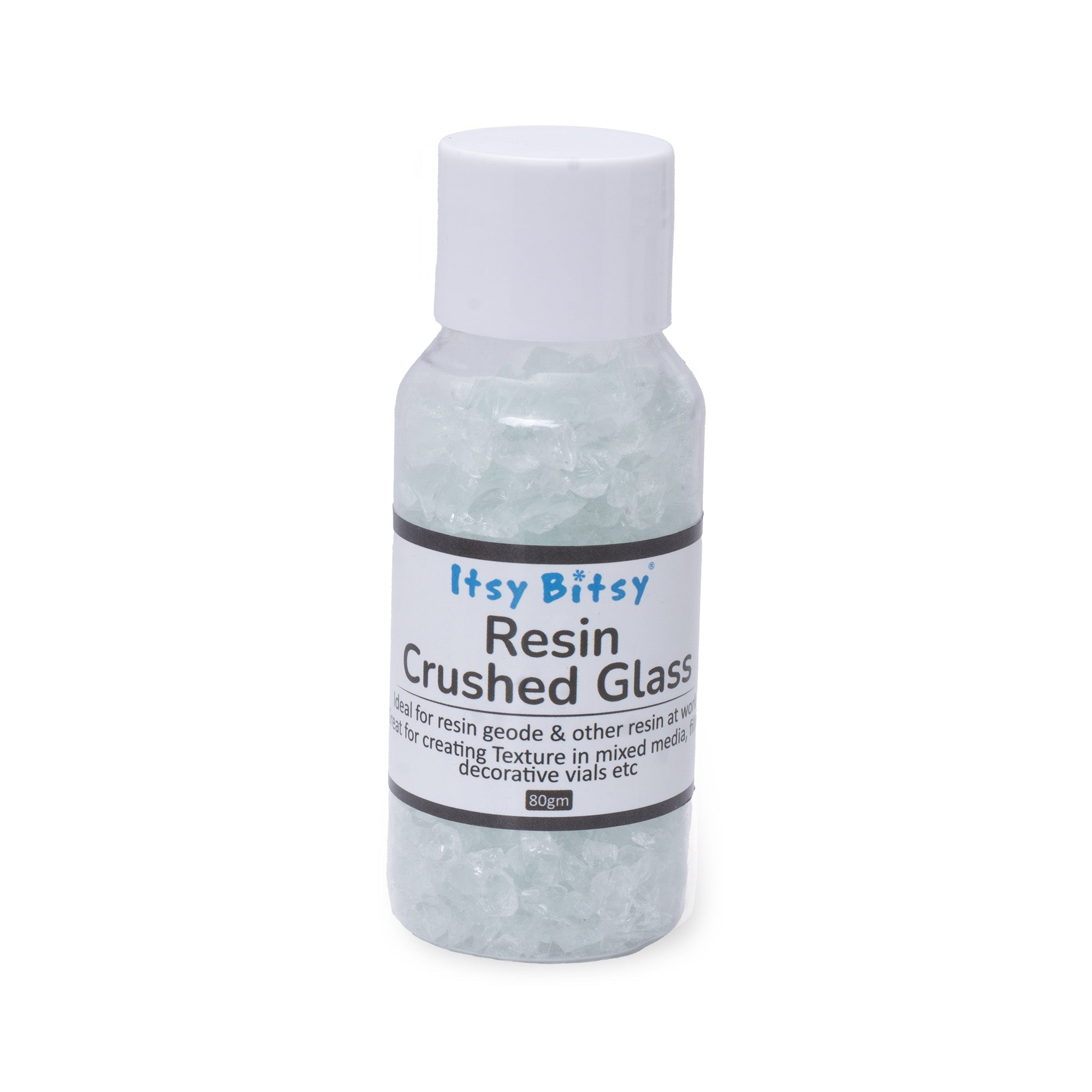 Crushed Glass Transparent 2-3mm 80gm Bottle