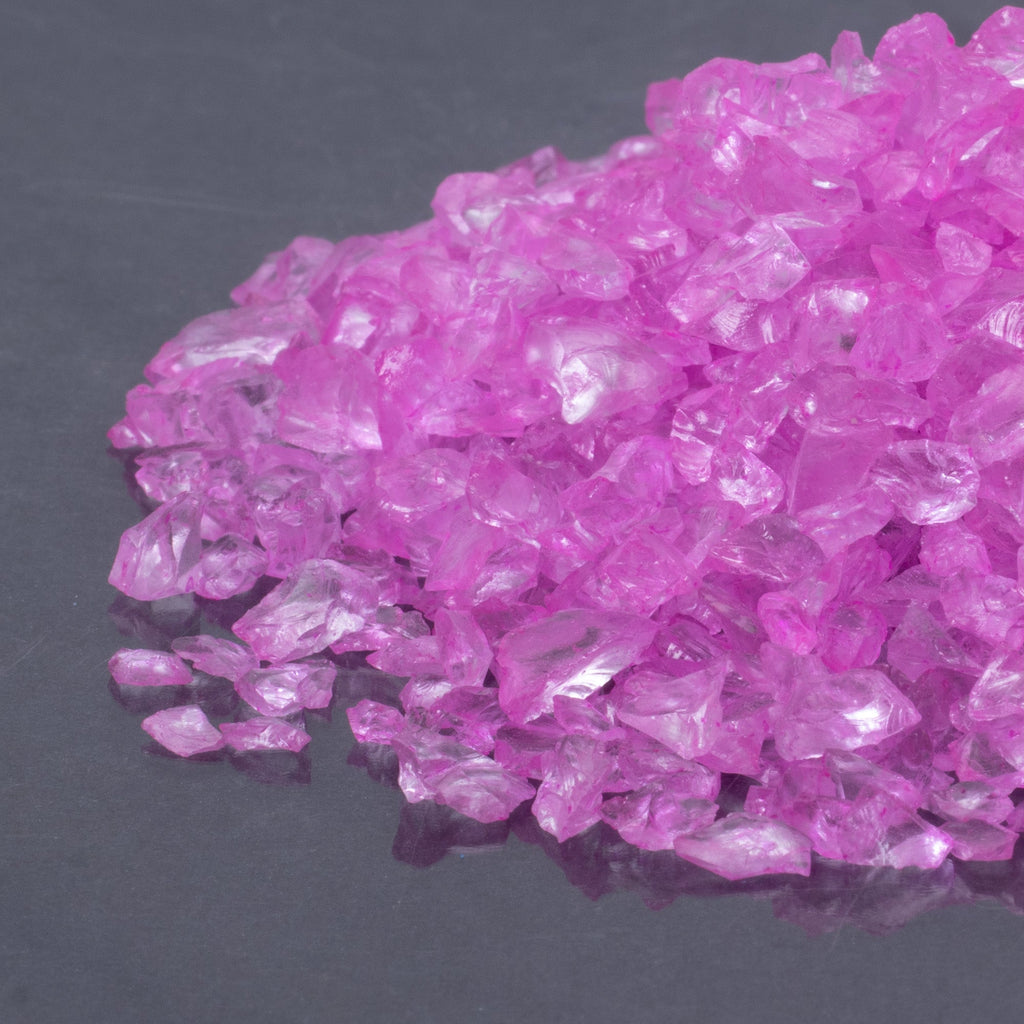 Crushed Glass Pink 4-6mm 80gm Bottle