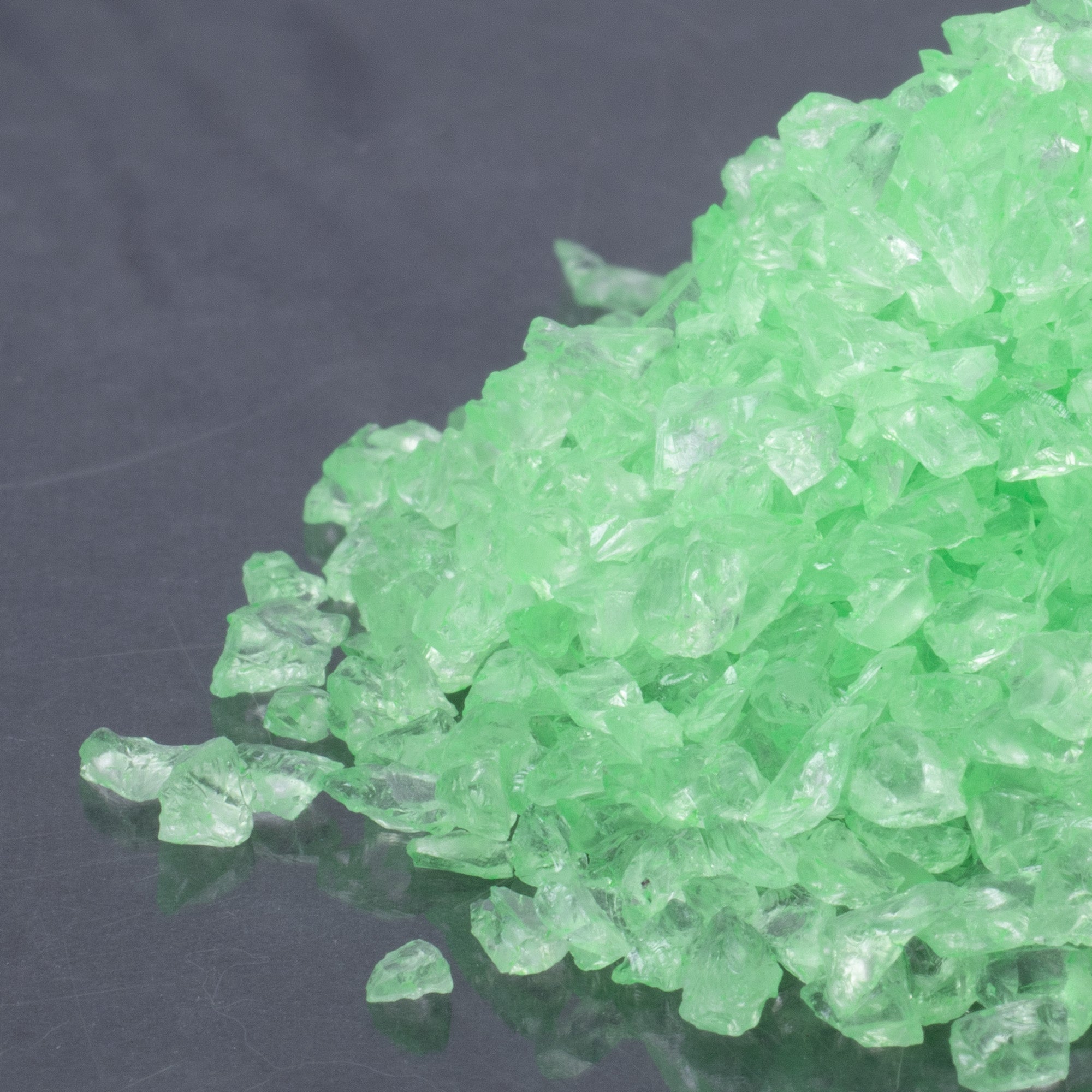 Crushed Glass Green 2-3mm 80gm Bottle